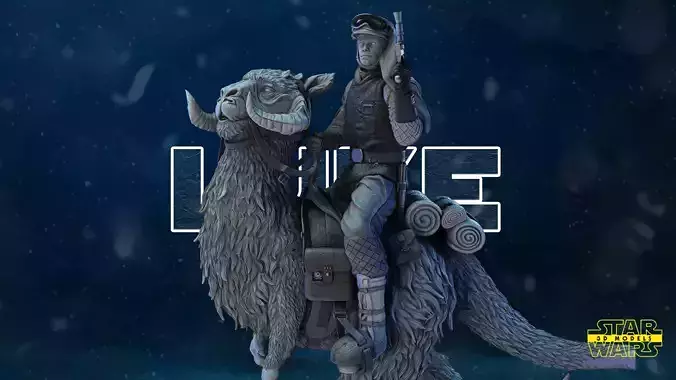 Luke Skywalker Snowsuit Sculpture Tested for 3D printing 3D print model