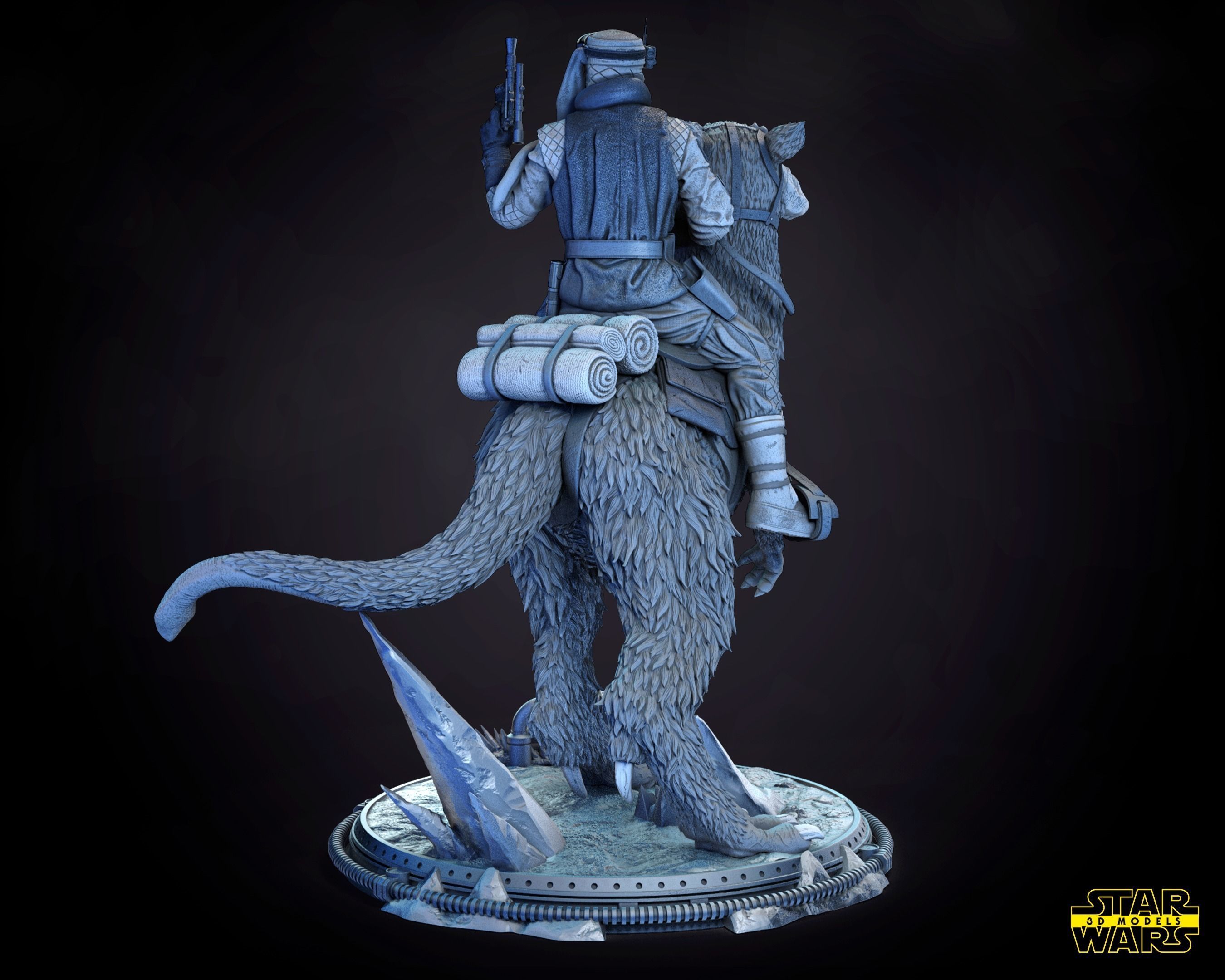 Luke Skywalker Snowsuit Sculpture Tested for 3D printing 3D print model_2