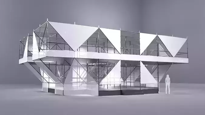 Layher Structure Pavilion 1 3D model