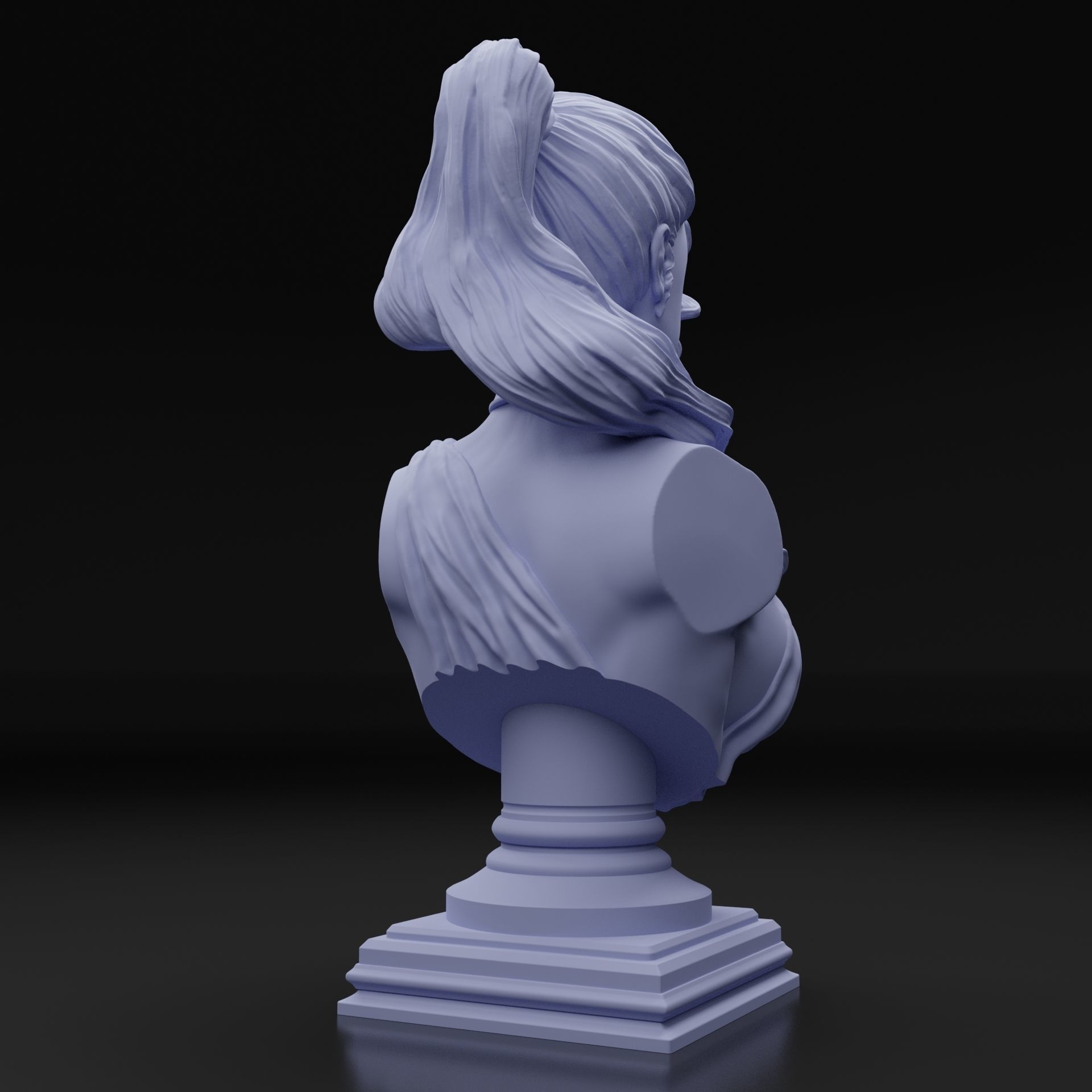 WOMAN BUST 3D print model_11