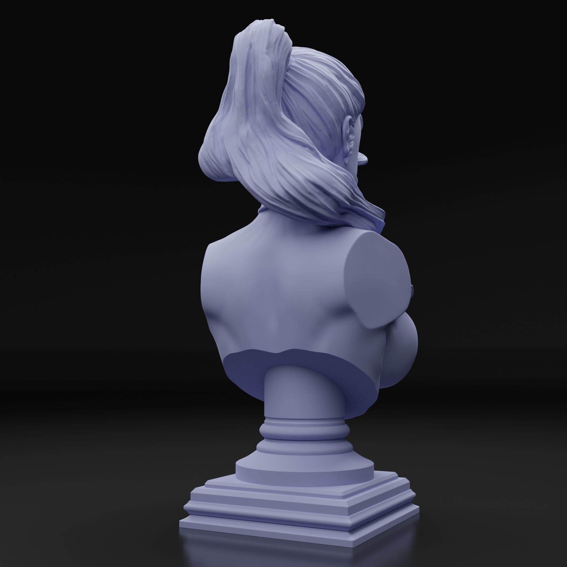 WOMAN BUST 3D print model_16