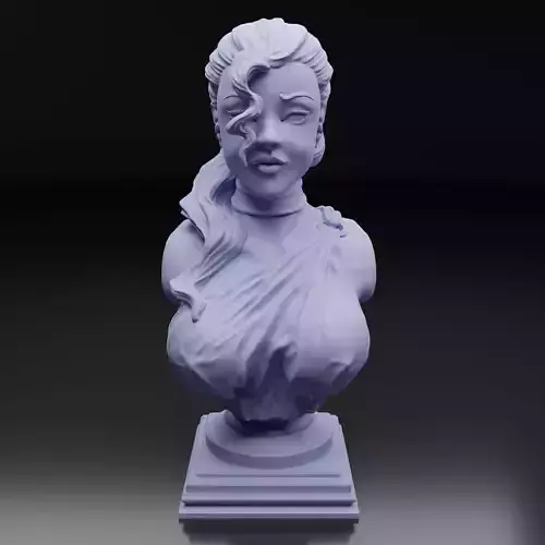 WOMAN BUST 3D print model WOMAN BUST 3D print model