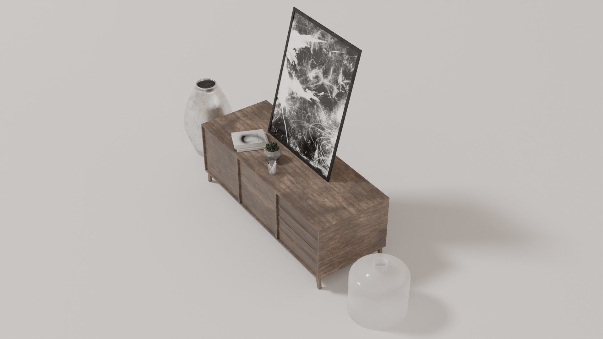 Low Poly Storage Roon 3D model Low poly Storage Cabinet Full set VR / AR / low-poly | CGTrader