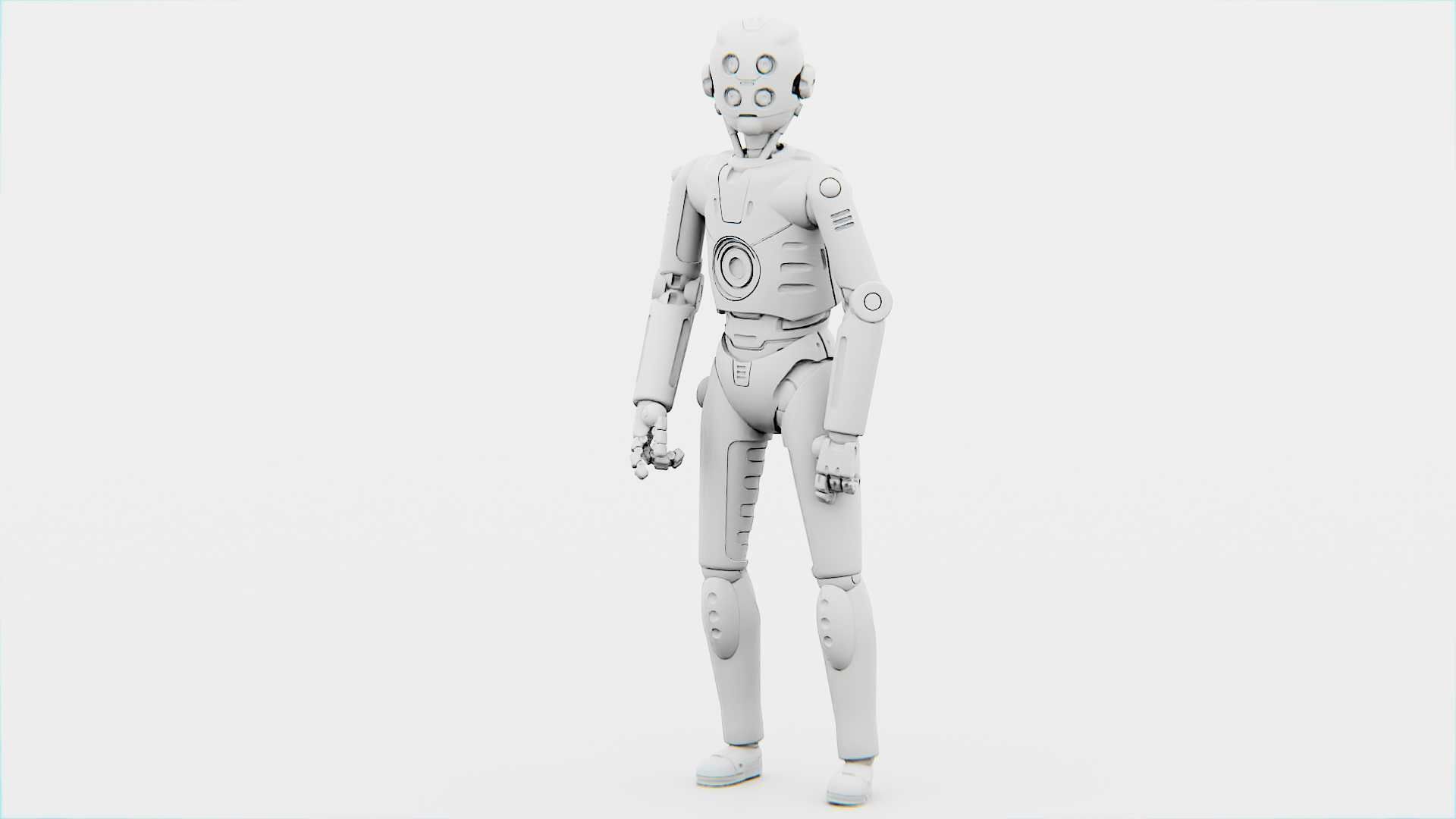 PROTOCOL DROID C-6 DS  RIGGED 3D model_33