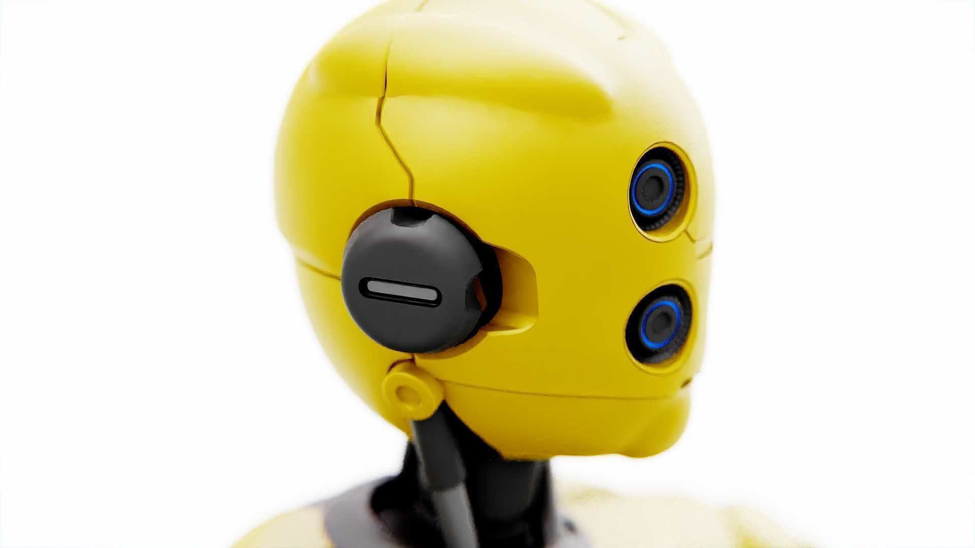 PROTOCOL DROID C-6 DS  RIGGED 3D model_22