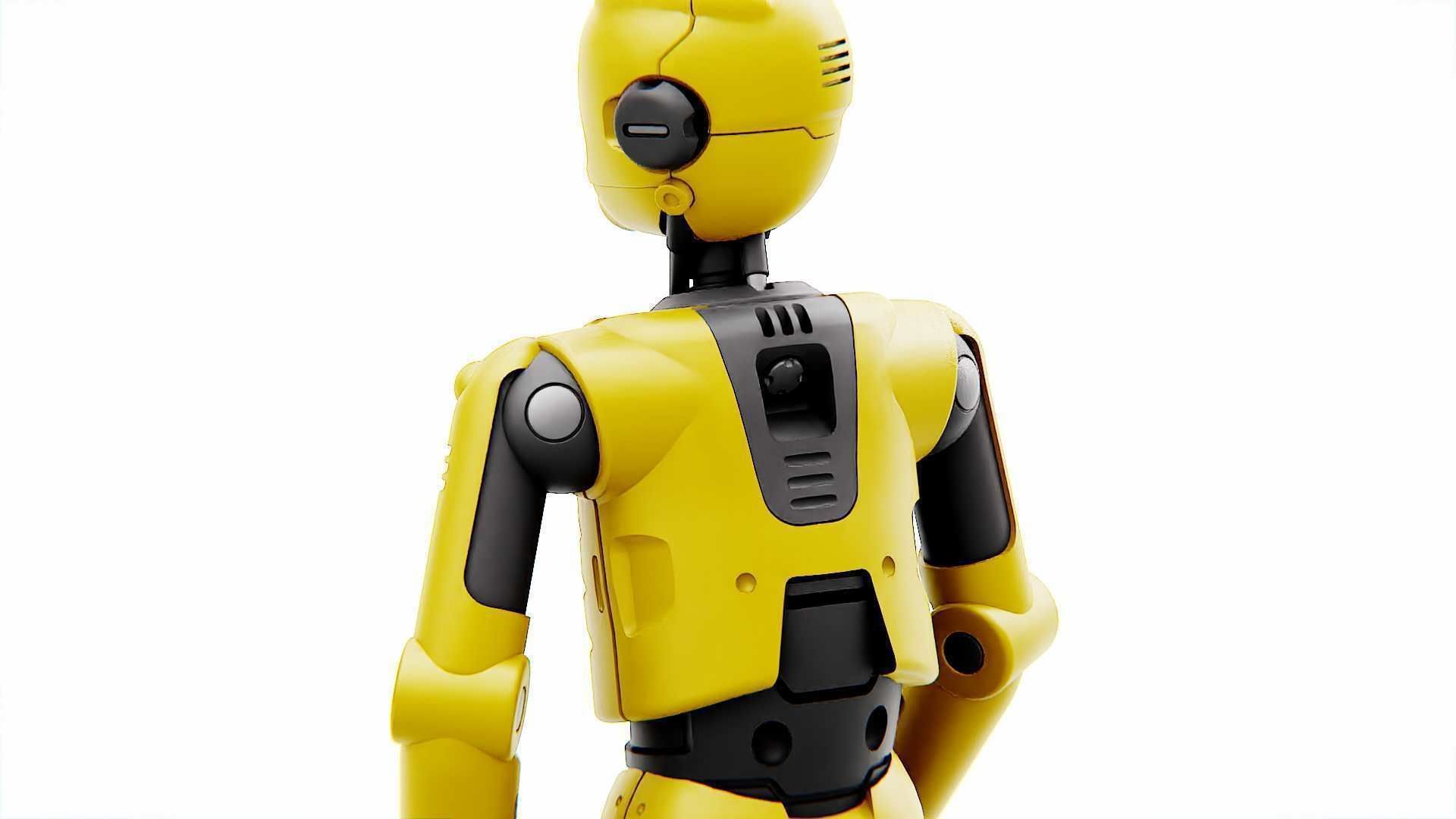 PROTOCOL DROID C-6 DS  RIGGED 3D model_15