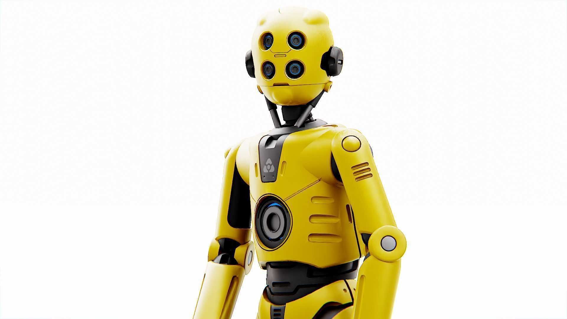 PROTOCOL DROID C-6 DS  RIGGED 3D model_2