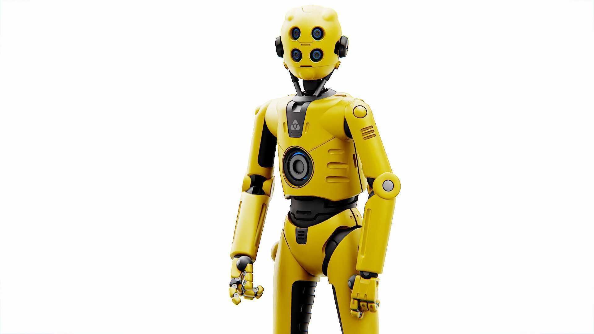 PROTOCOL DROID C-6 DS  RIGGED 3D model_1