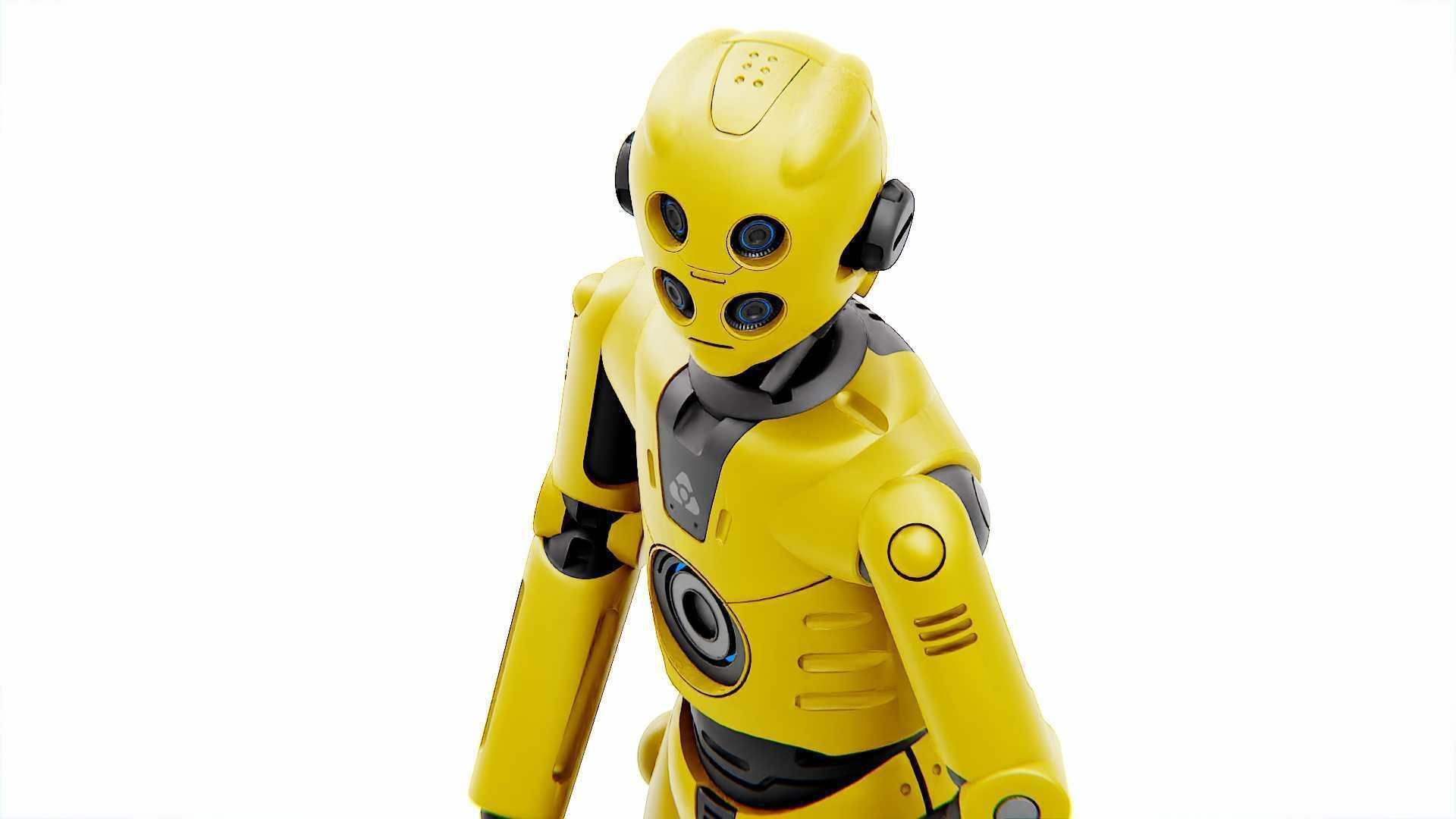 PROTOCOL DROID C-6 DS  RIGGED 3D model_16