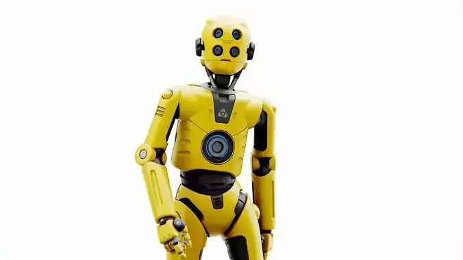 PROTOCOL DROID C-6 DS  RIGGED 3D model