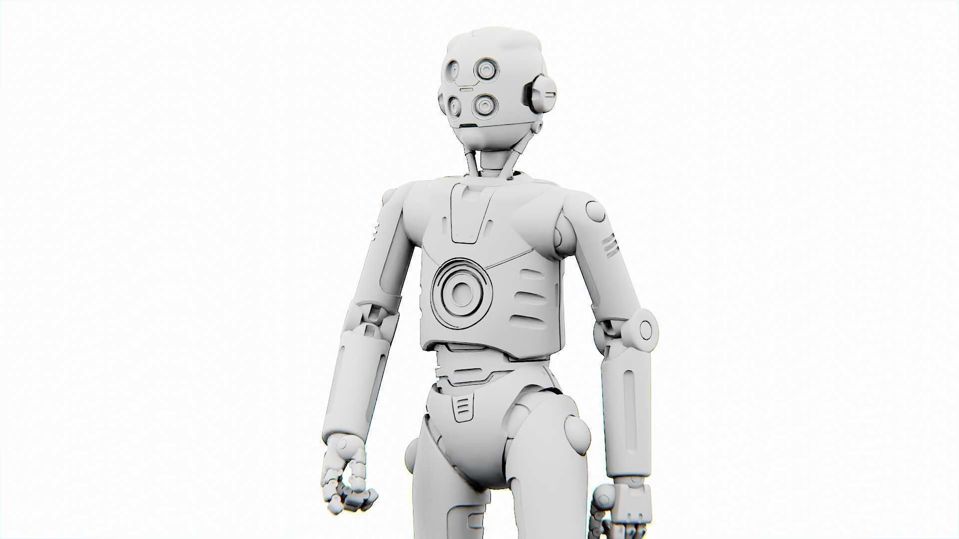PROTOCOL DROID C-6 DS  RIGGED 3D model_34
