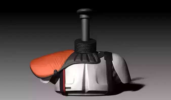 Scout Trooper Commander with Pauldron - Stand Helmet