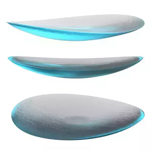 21st Century Battuti Canoe Centerpiece Aquamarine