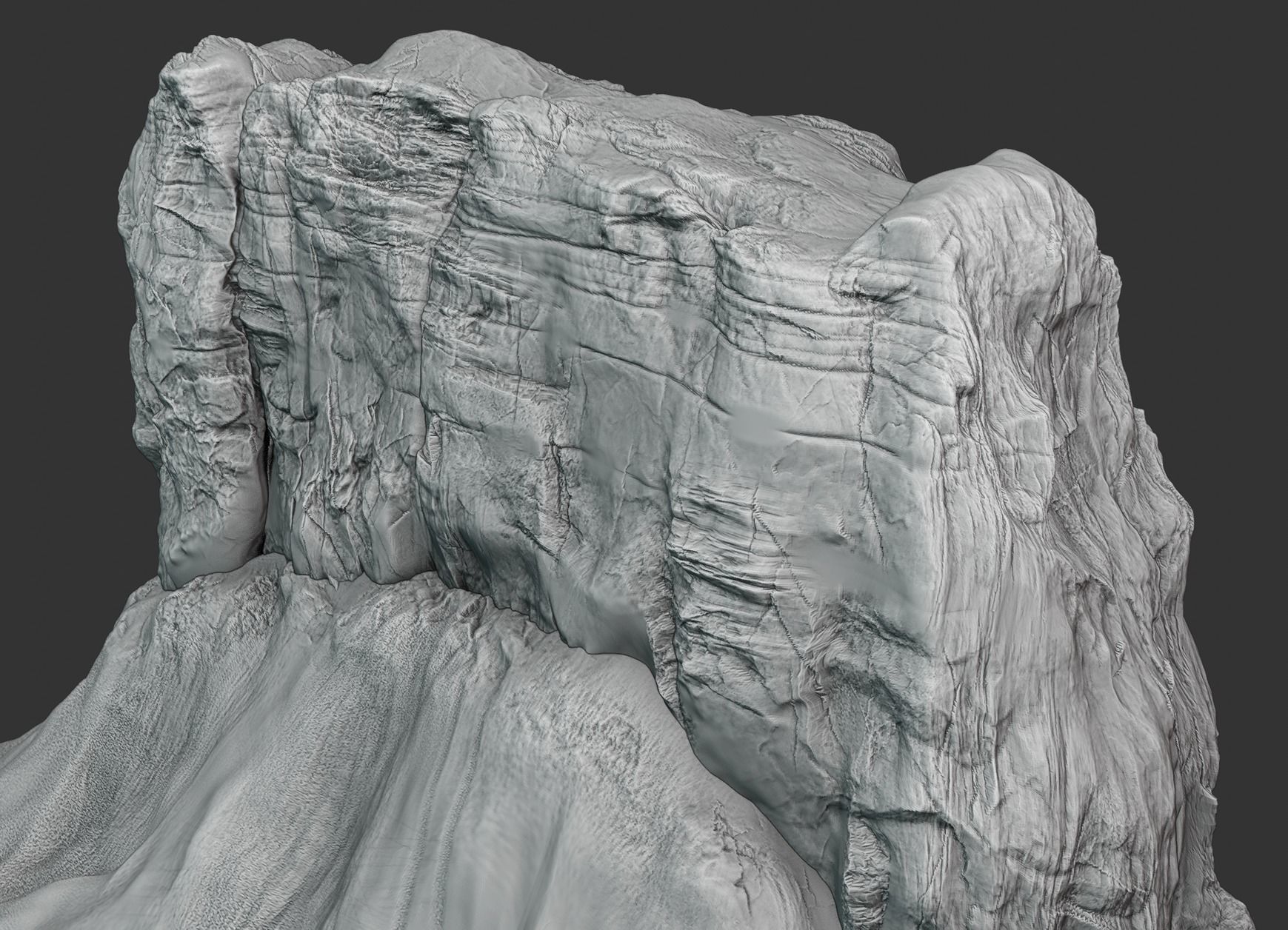 Tuwaiq Mountain Saudi arabia 3D print model_2