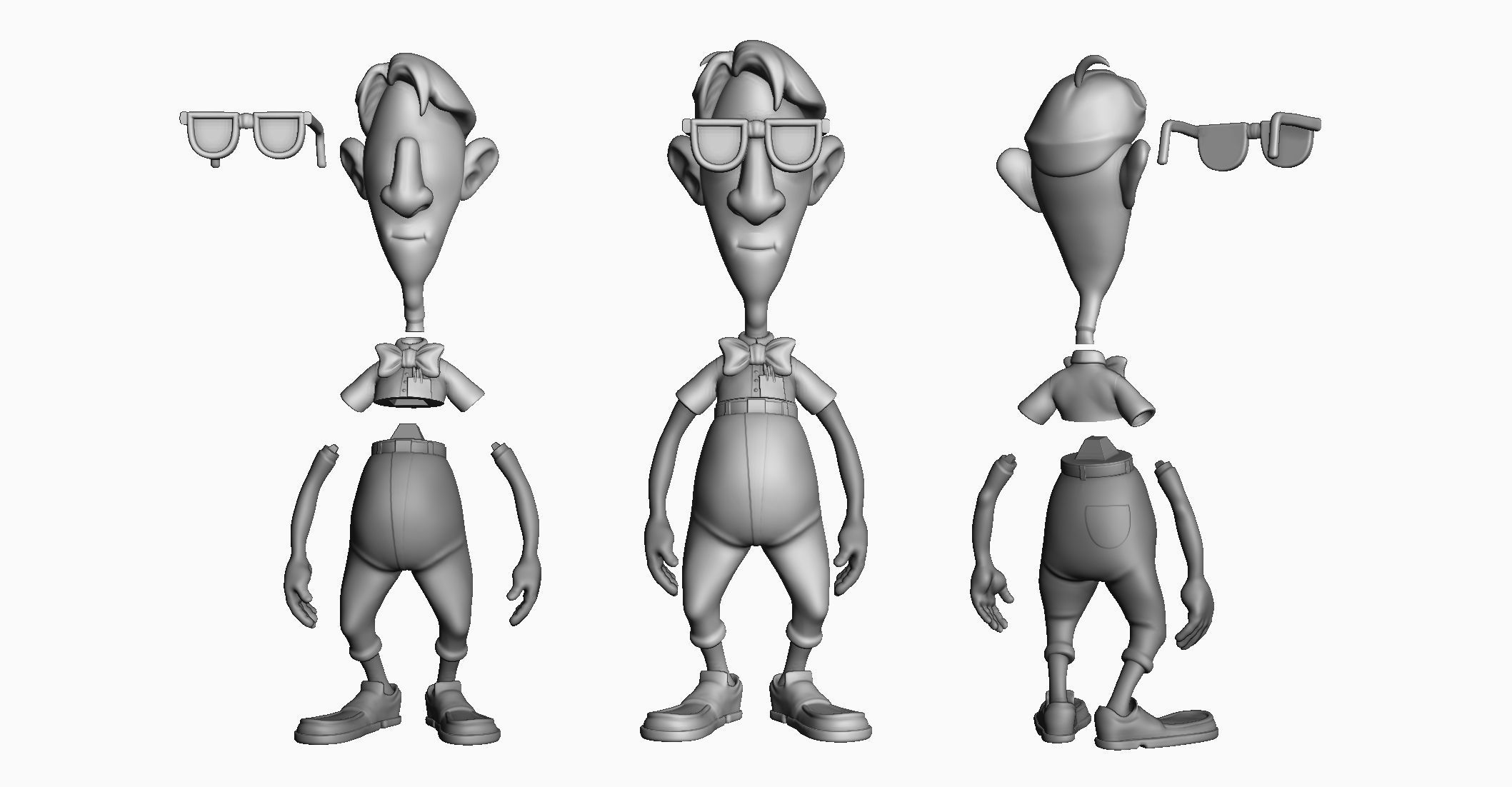 Bernard Bernoulli Day of the Tentacle  3D print model_4