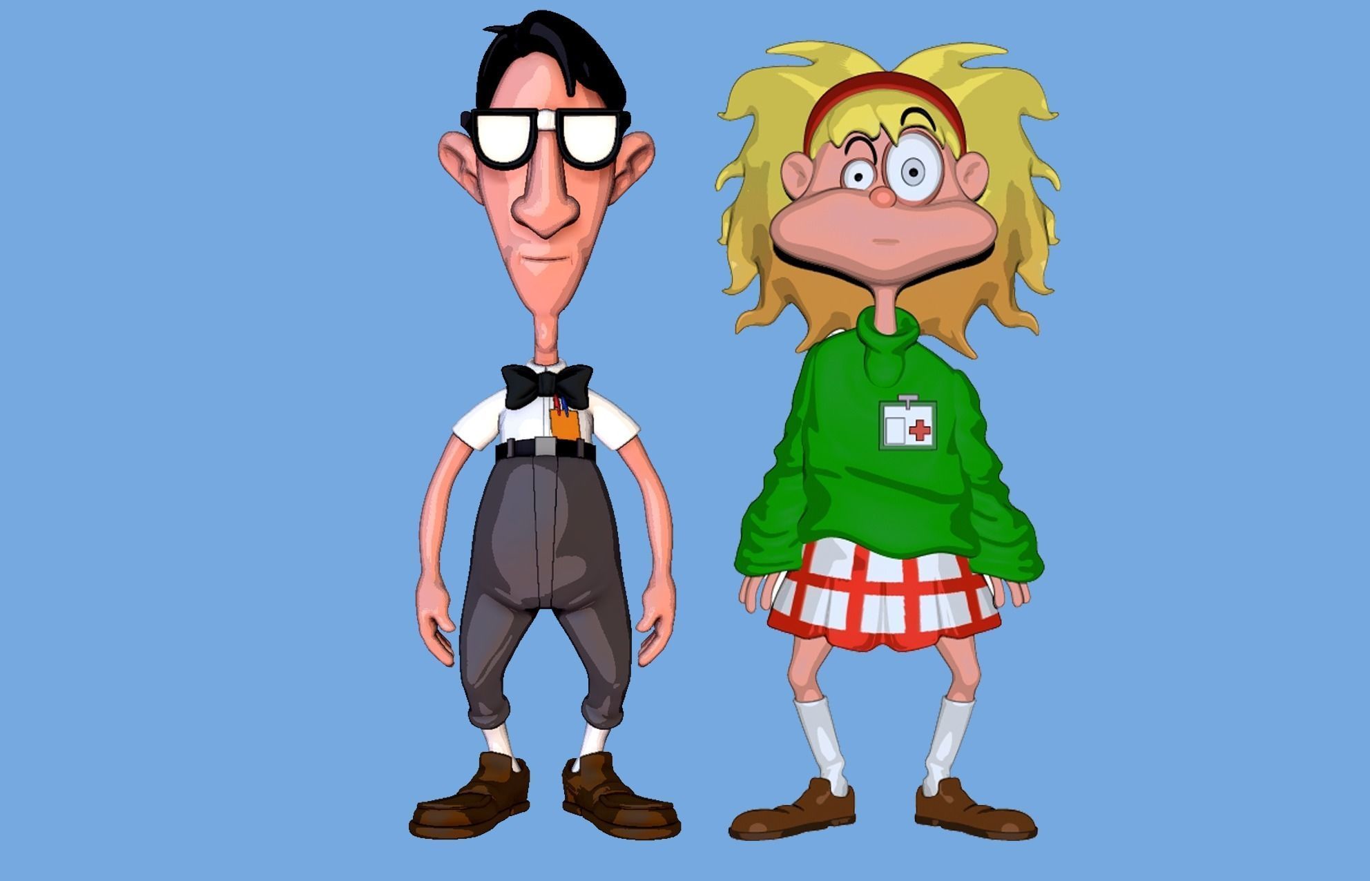 Bernard Bernoulli Day of the Tentacle  3D print model_1