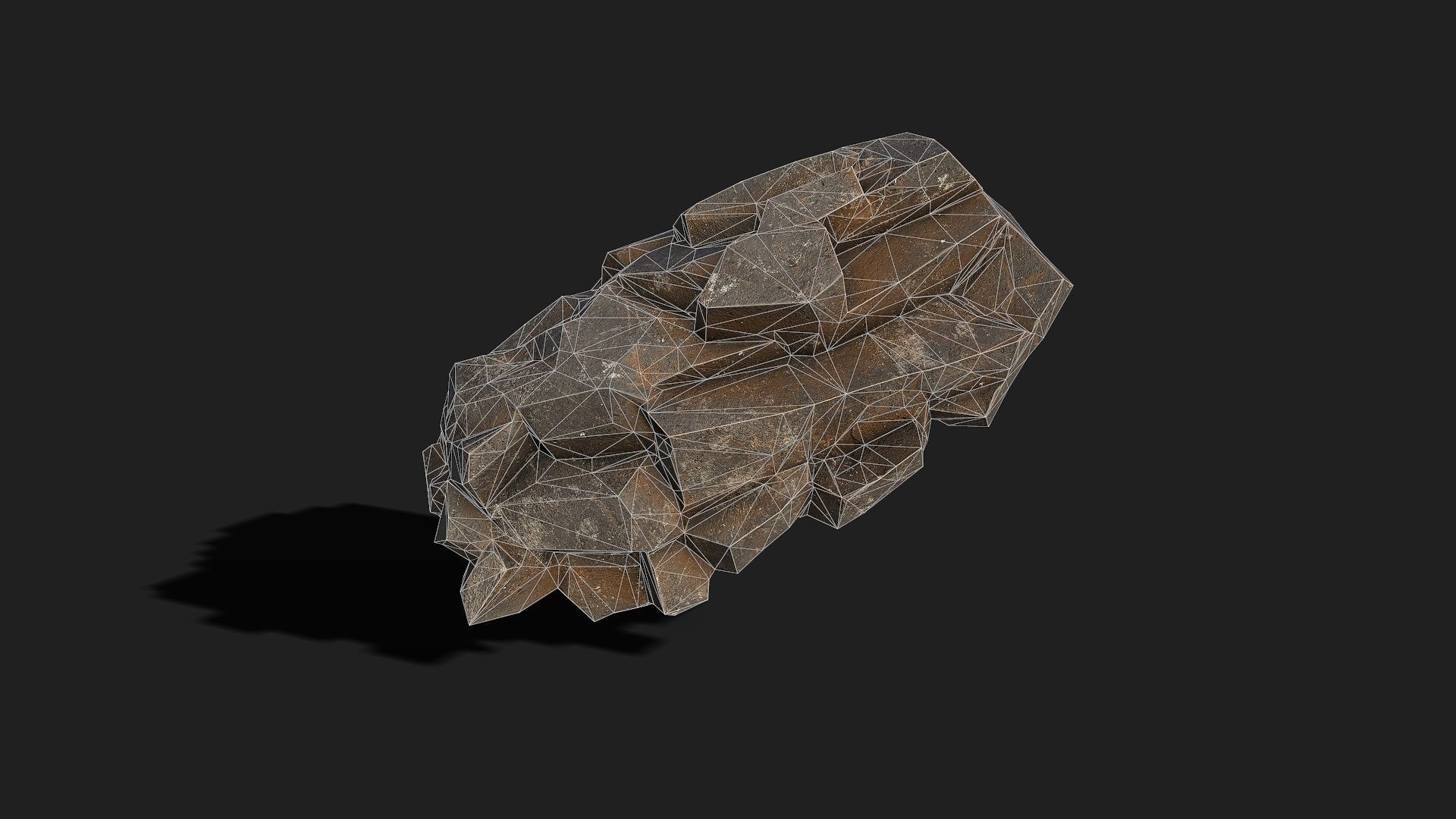Mountain cliff Rocks - PBR Pack 01 Low-poly 3D model_9