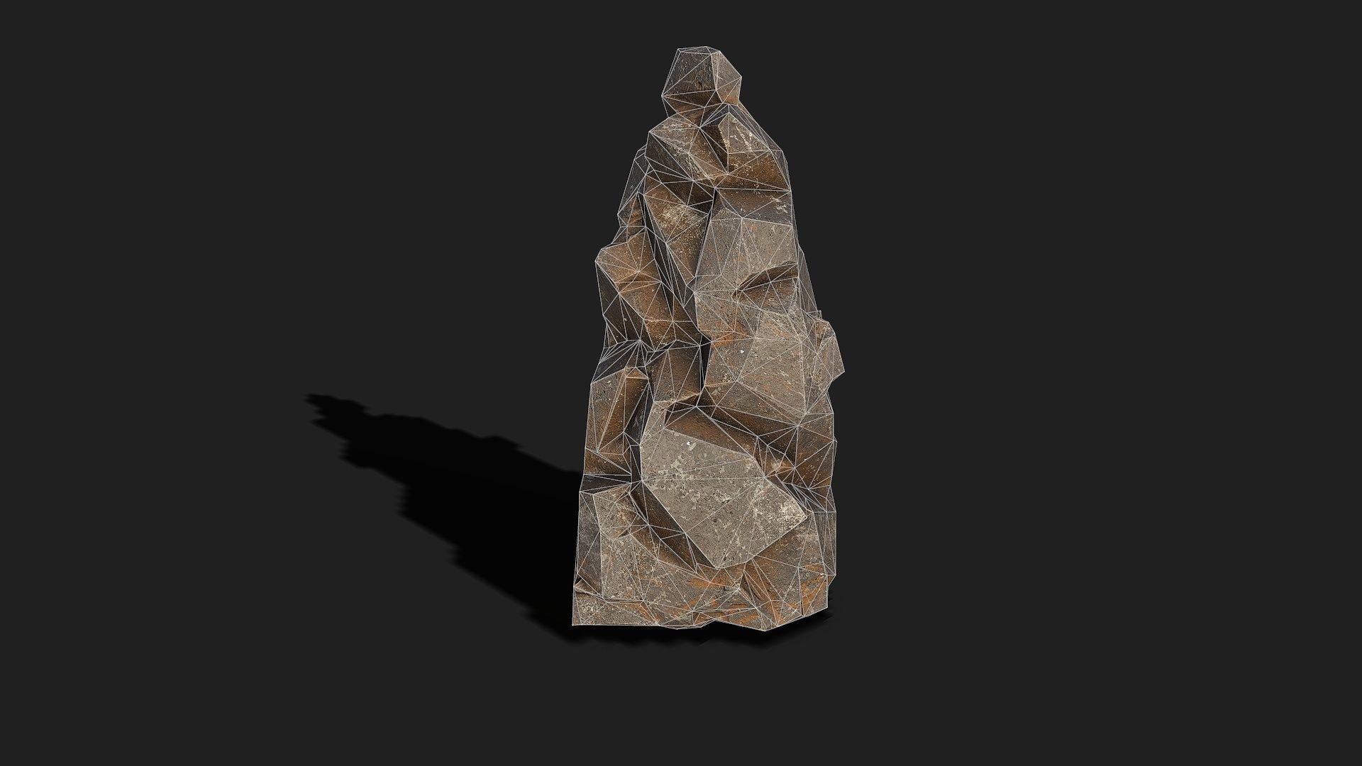 Mountain cliff Rocks - PBR Pack 01 Low-poly 3D model_7
