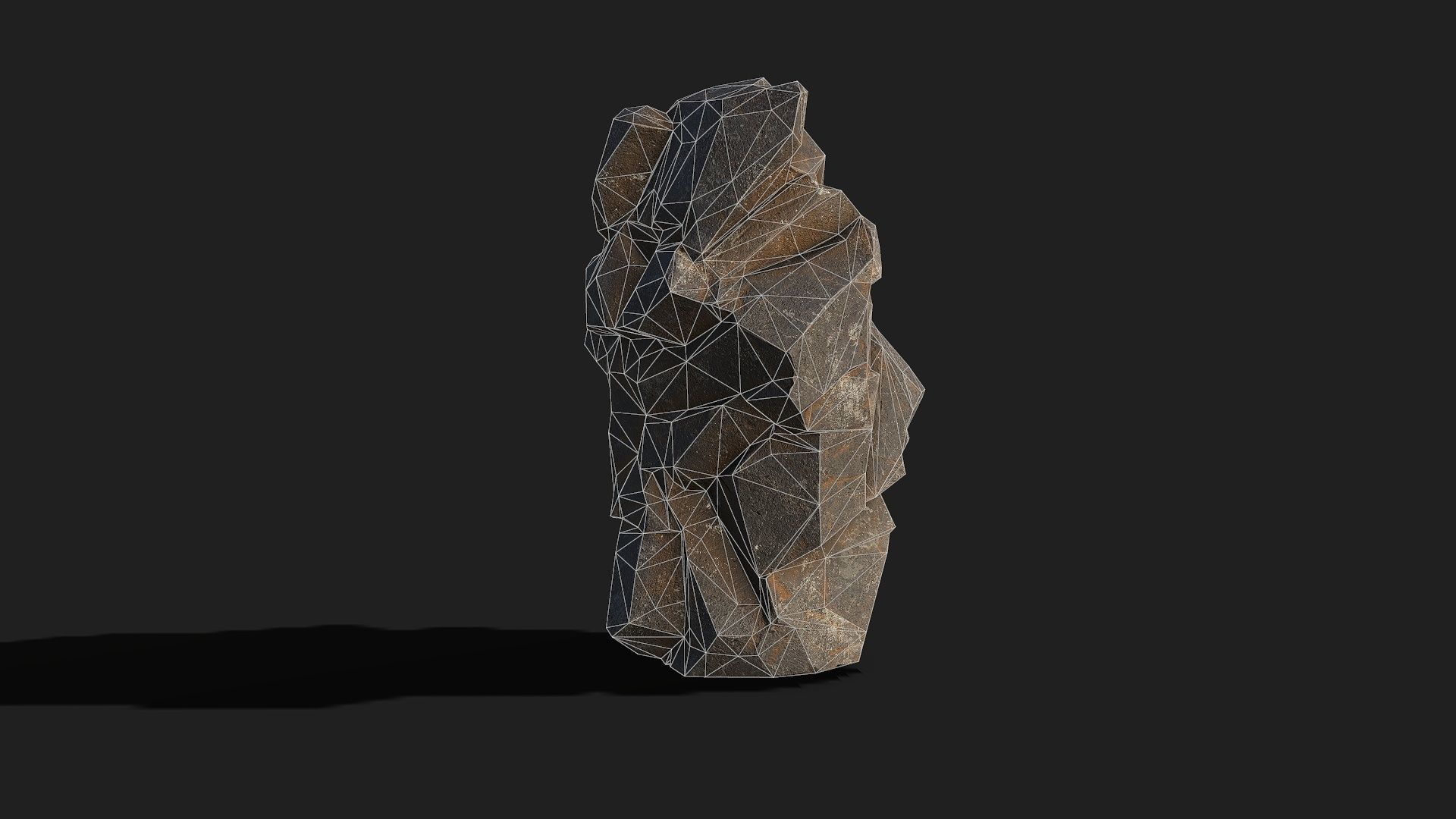 Mountain cliff Rocks - PBR Pack 01 Low-poly 3D model_15
