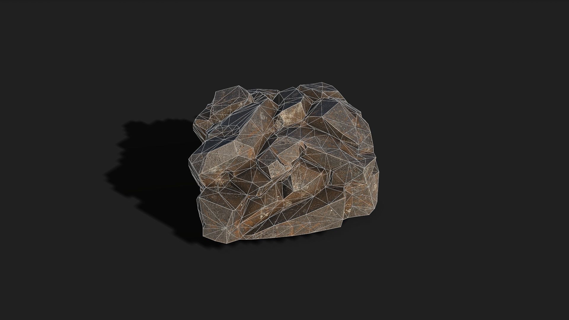 Mountain cliff Rocks - PBR Pack 01 Low-poly 3D model_21
