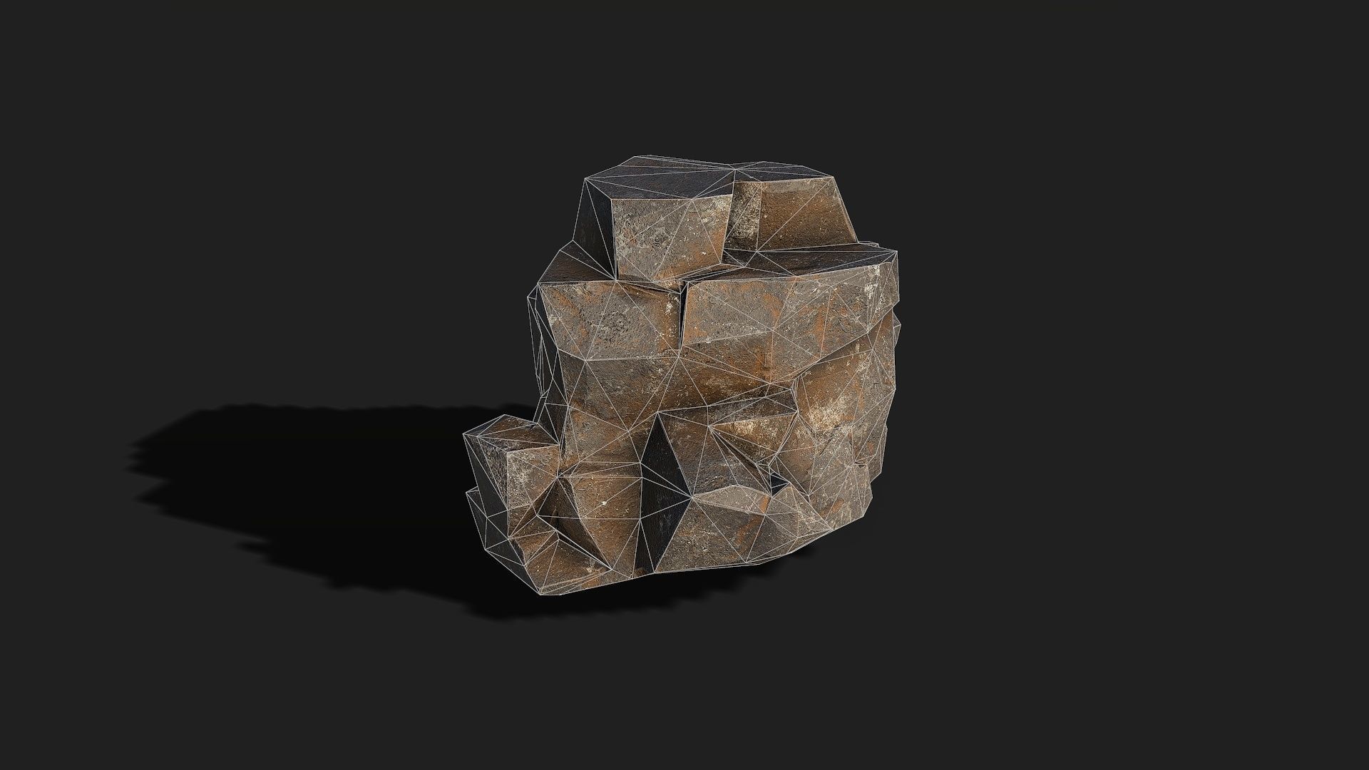 Mountain cliff Rocks - PBR Pack 01 Low-poly 3D model_19