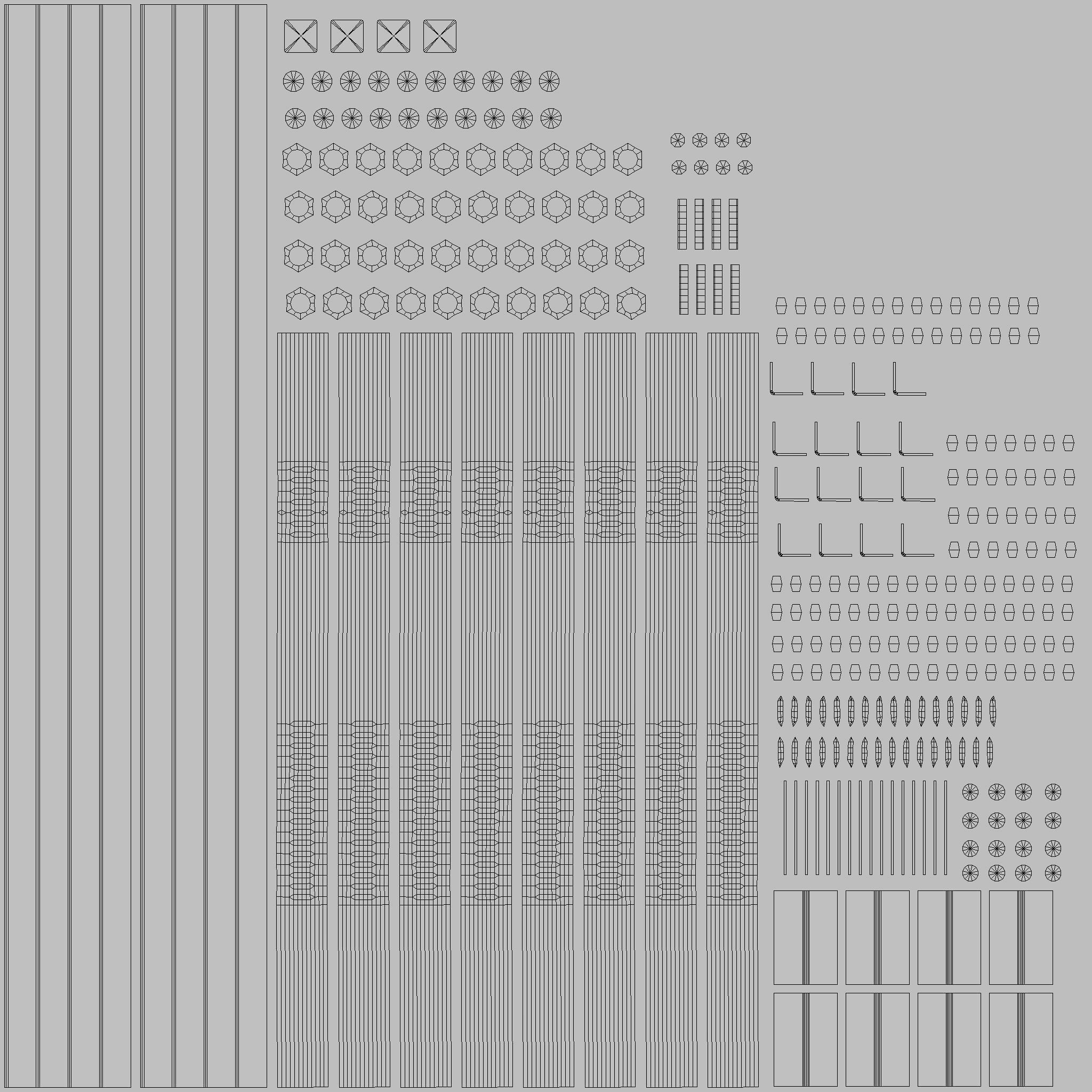 Bike Rack 1 PBR Game Ready Low-poly 3D model_21