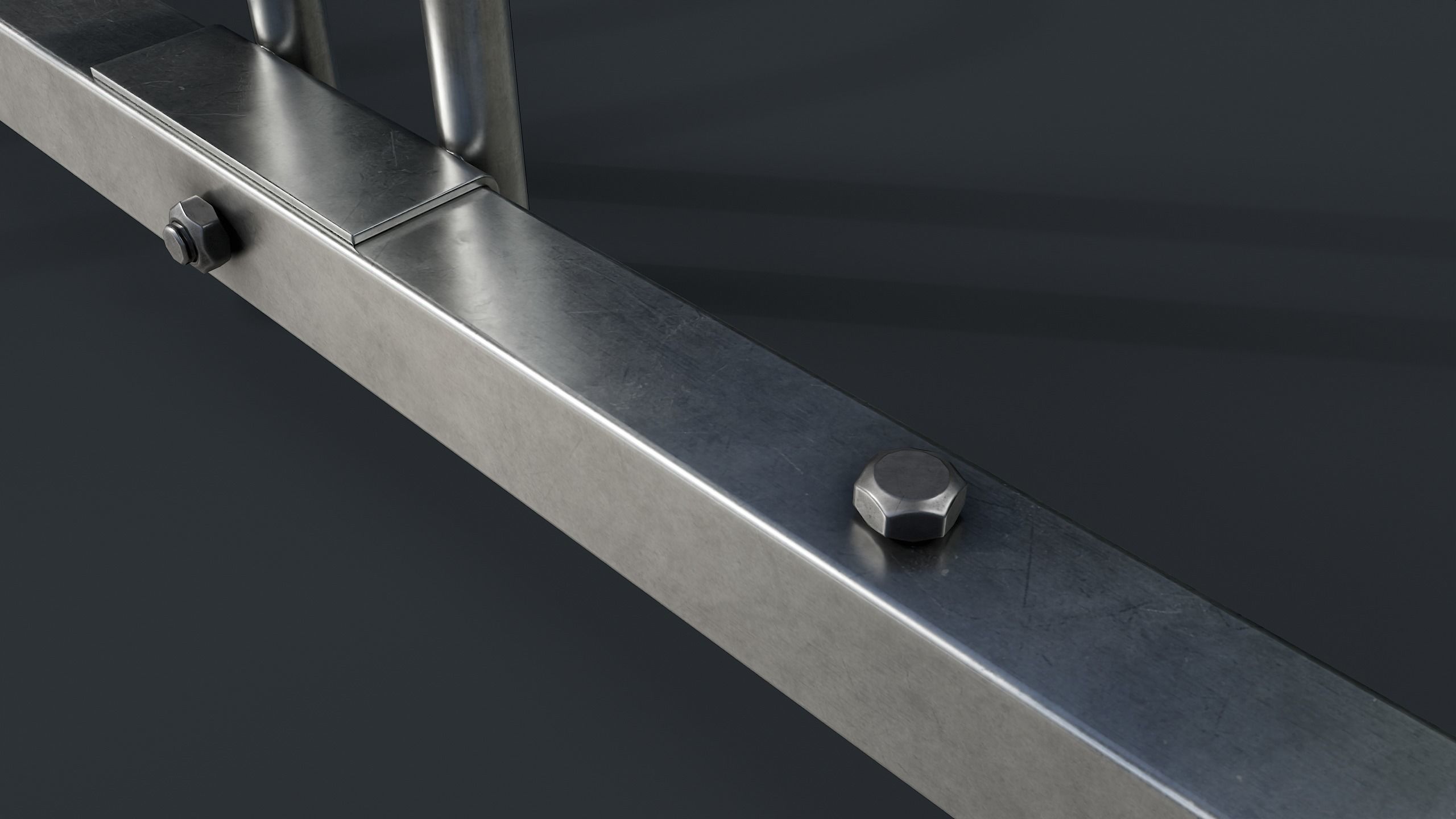 Bike Rack 1 PBR Game Ready Low-poly 3D model_14