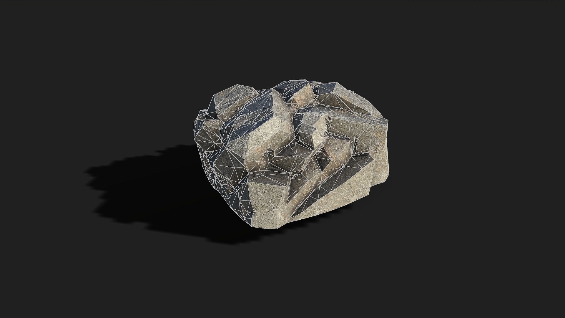 Mountain cliff Rocks - PBR Pack 02 Low-poly 3D model_22