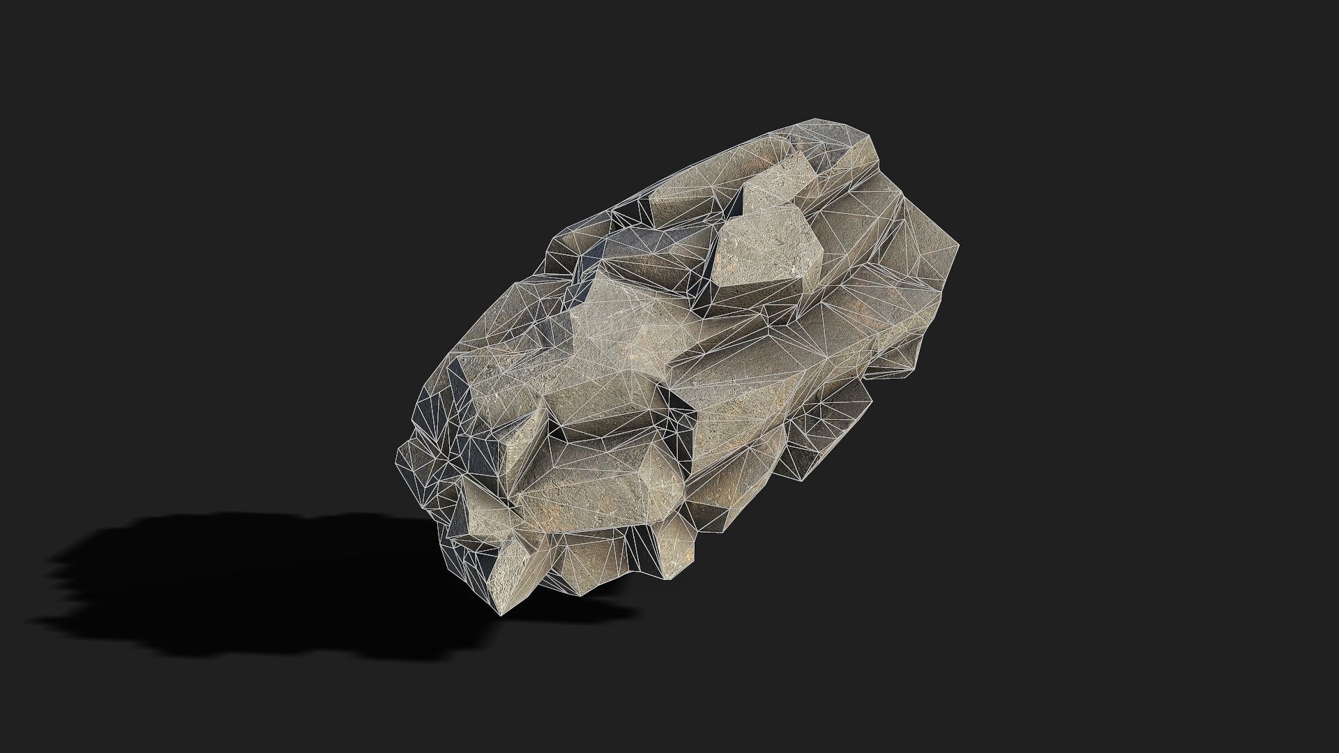 Mountain cliff Rocks - PBR Pack 02 Low-poly 3D model_10