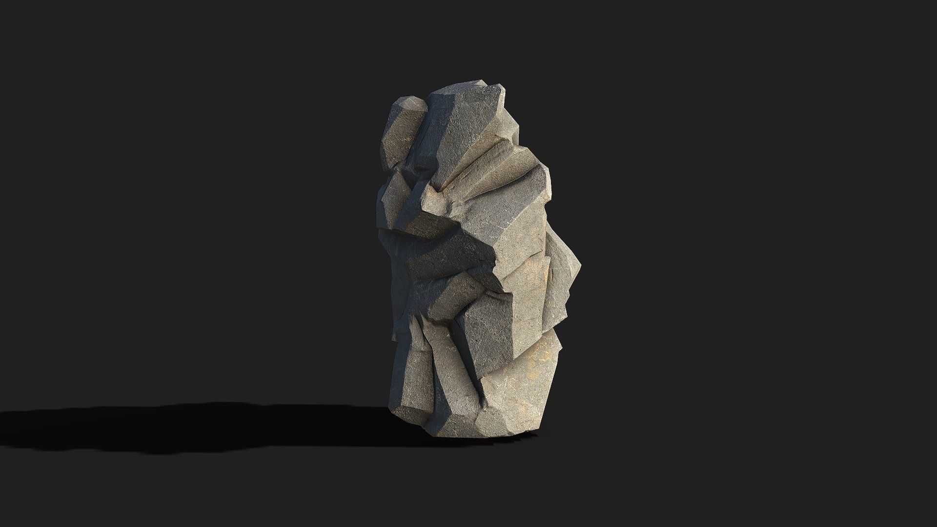 Mountain cliff Rocks - PBR Pack 02 Low-poly 3D model_15