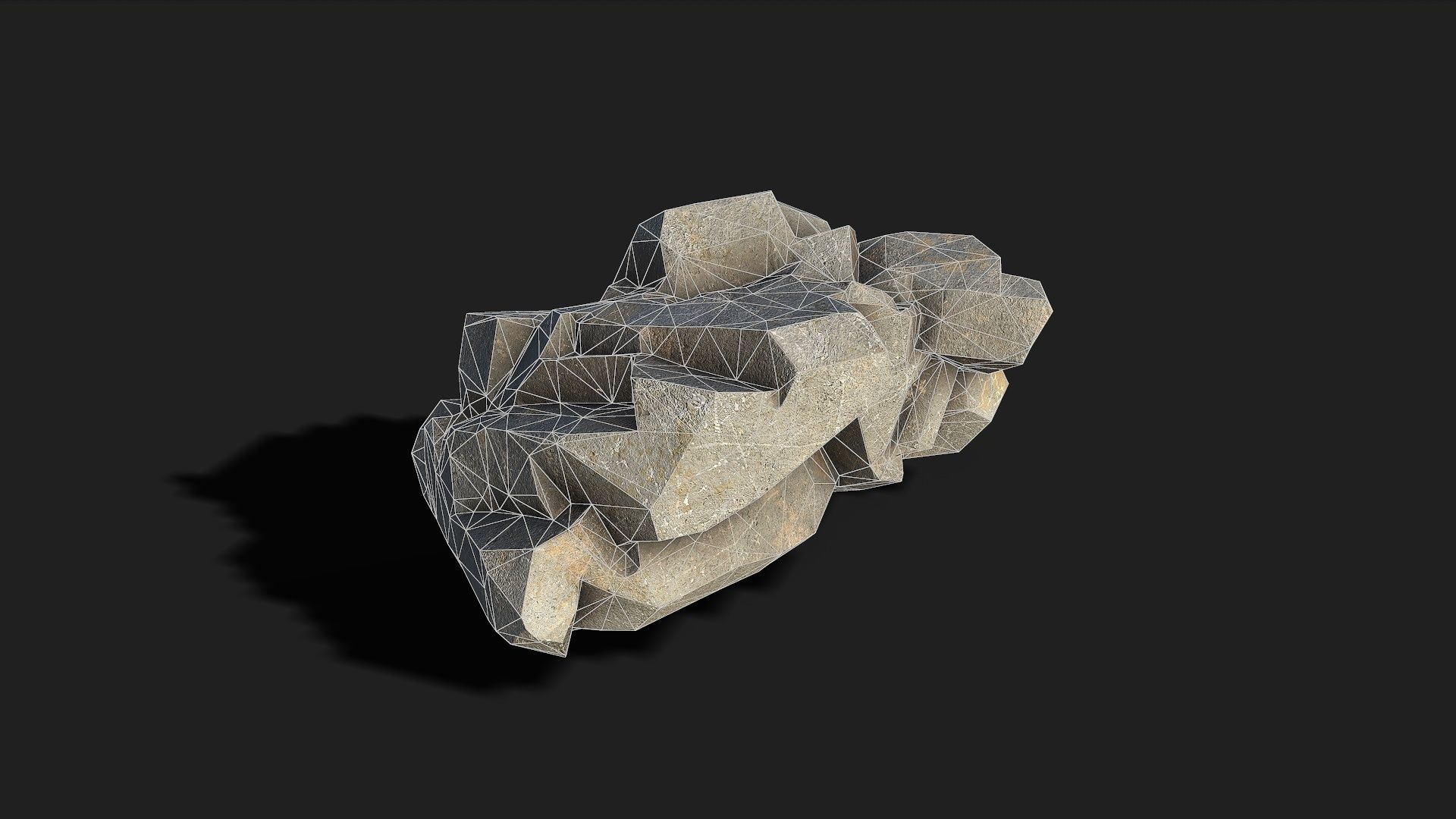 Mountain cliff Rocks - PBR Pack 02 Low-poly 3D model_18