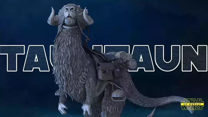 Tauntaun Sculpture Tested for 3D printing 3D print model
