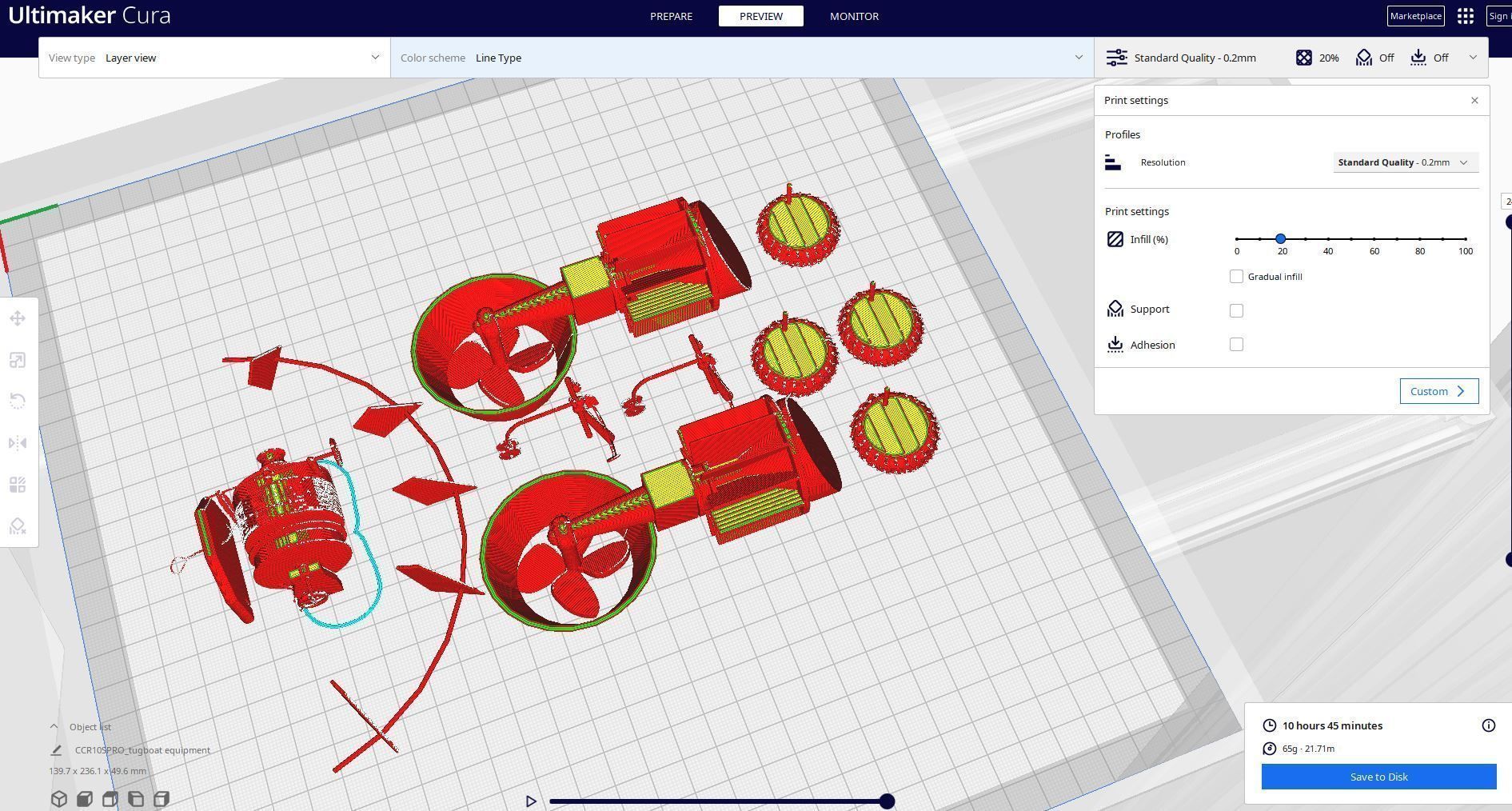 Tugboat CGI and Printed Model Low-poly 3D model_5