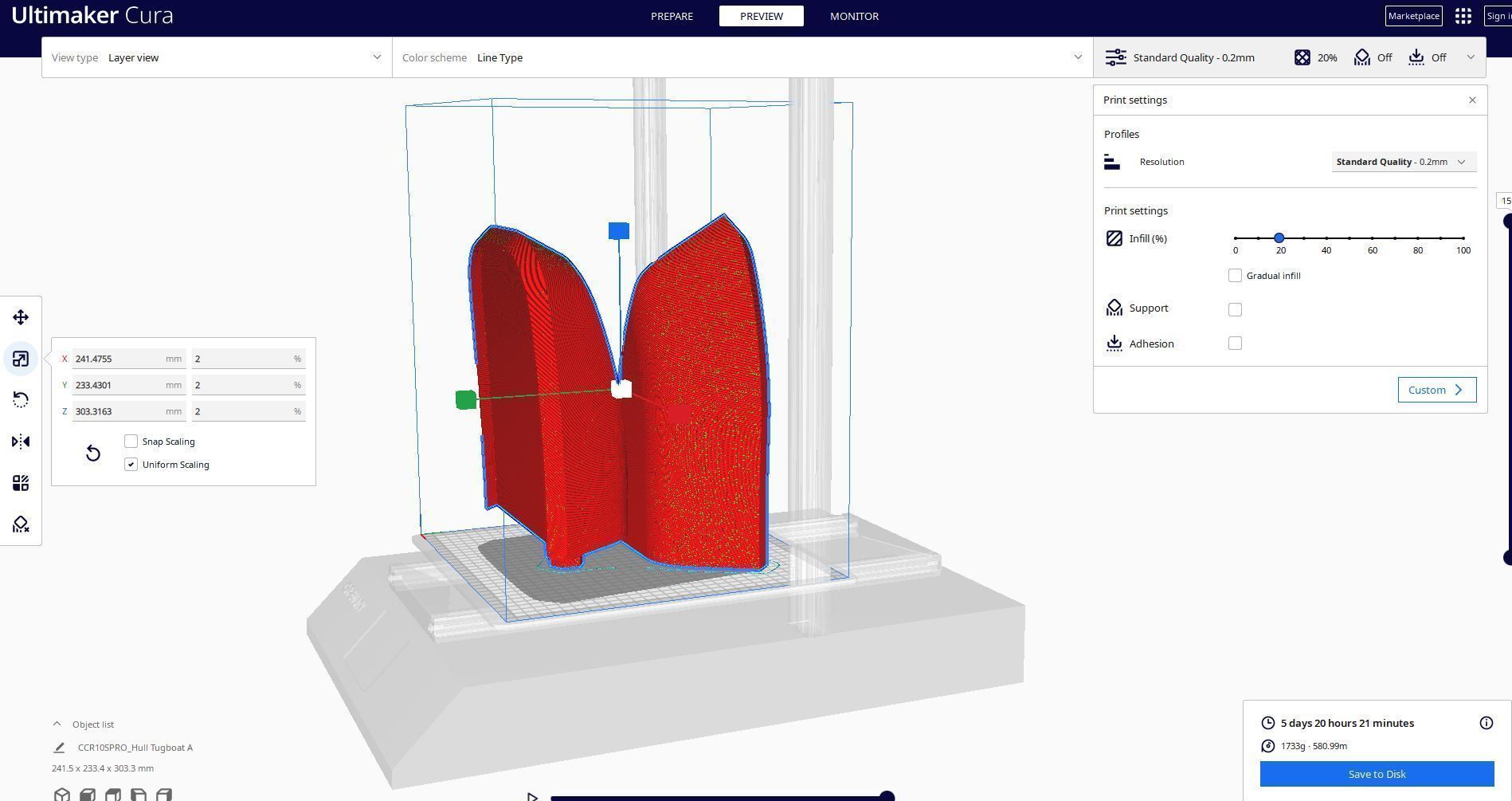Tugboat CGI and Printed Model Low-poly 3D model_6