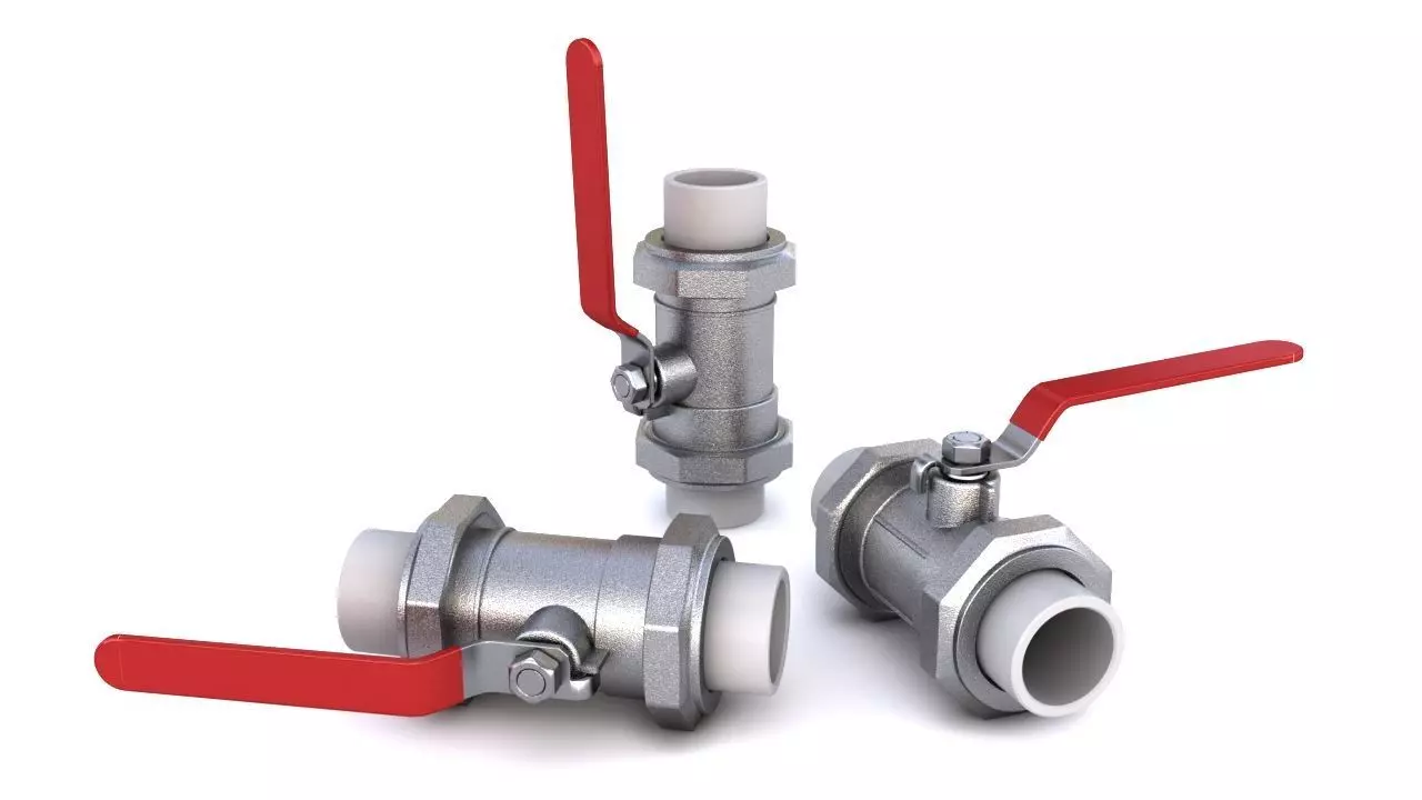 Ball Valve 3D model_0