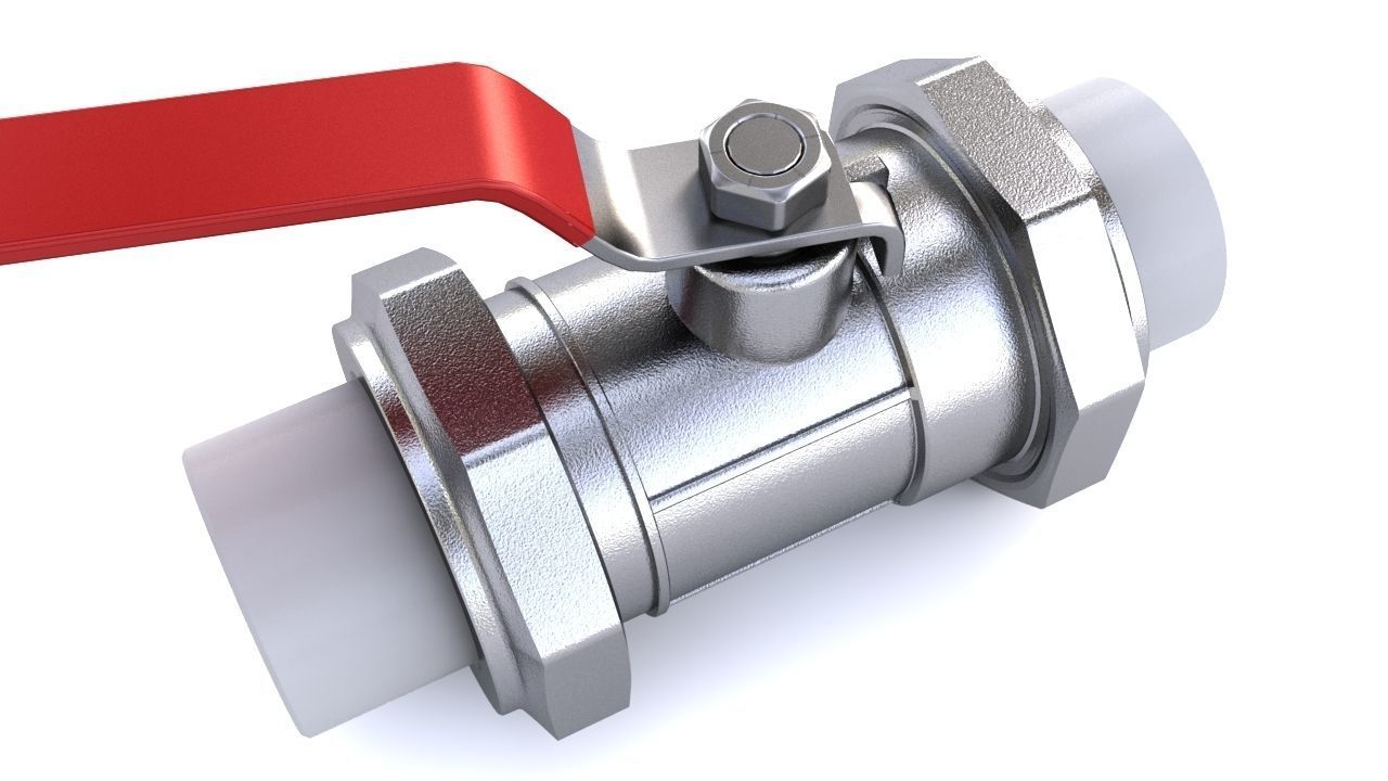 Ball Valve 3D model_2