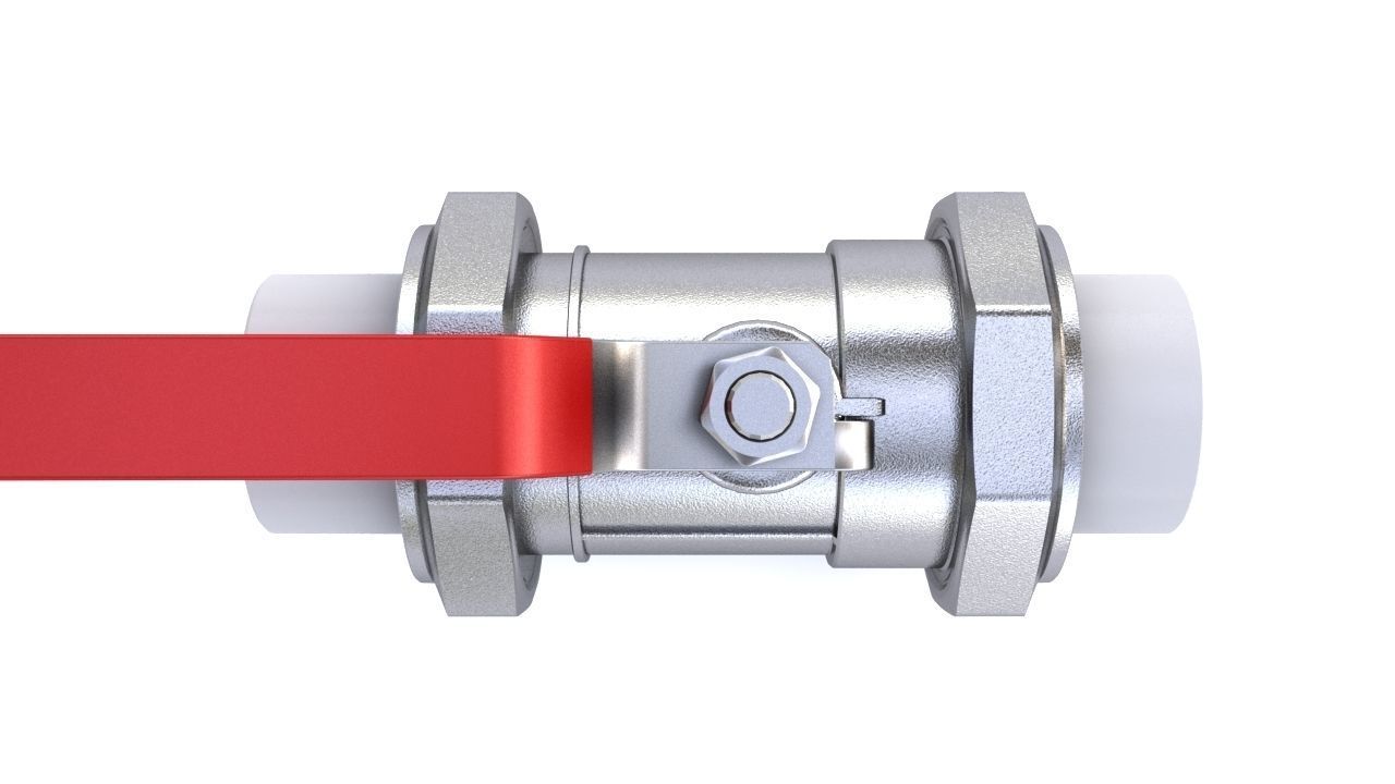 Ball Valve 3D model_3