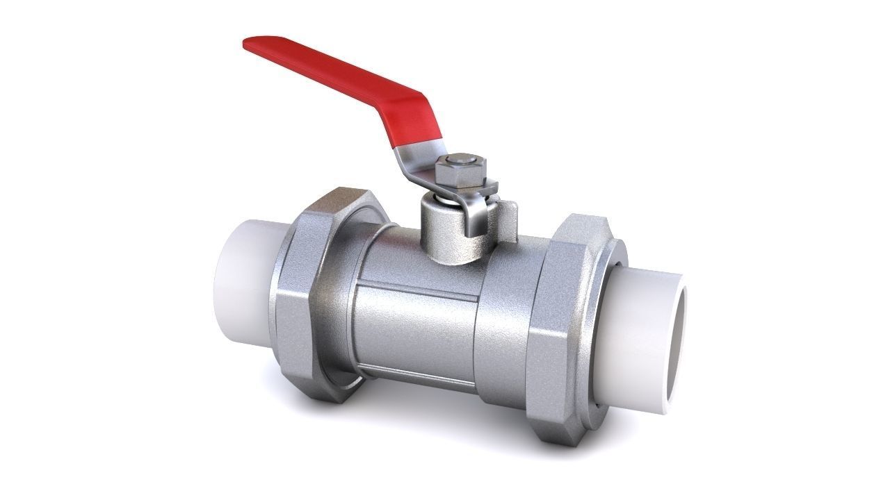 Ball Valve 3D model_7