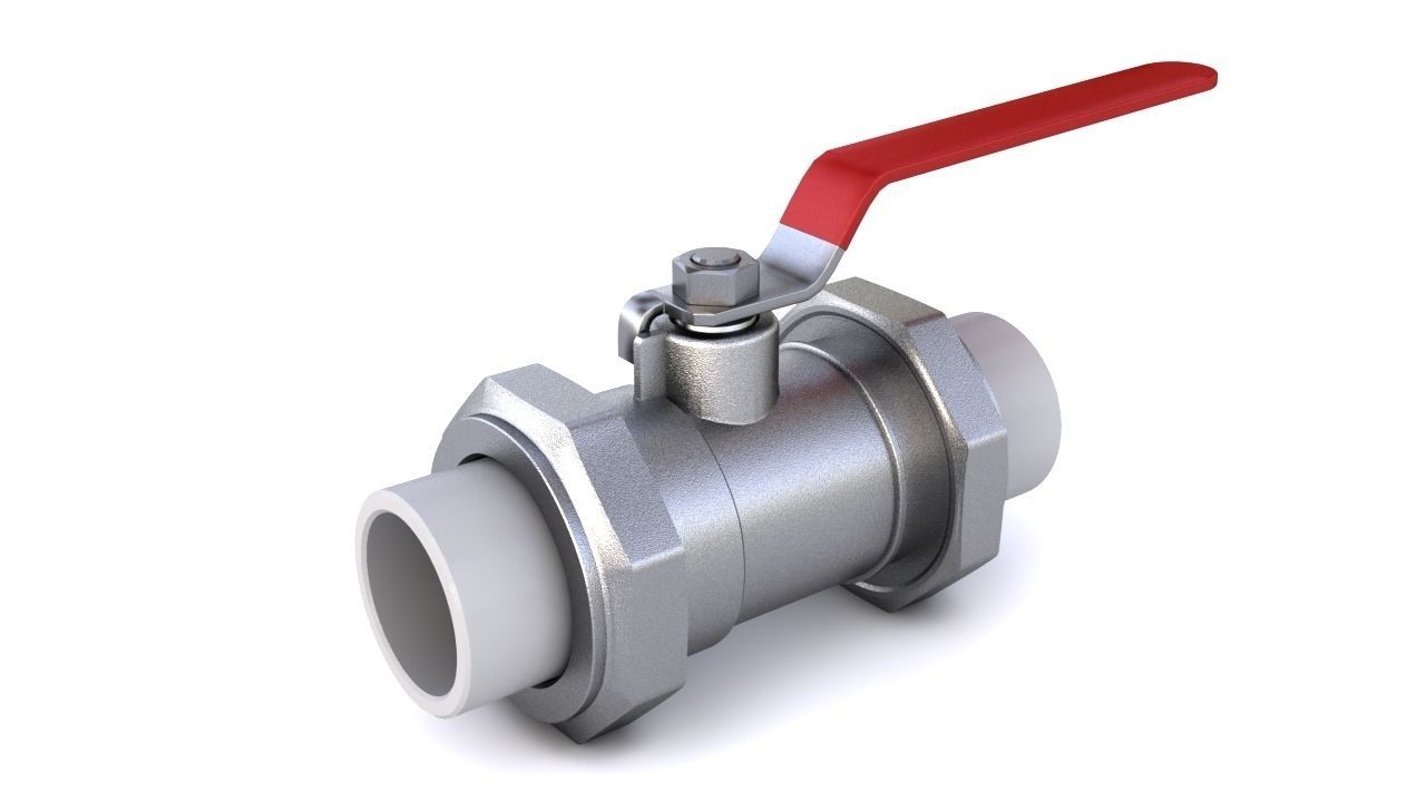 Ball Valve 3D model_6
