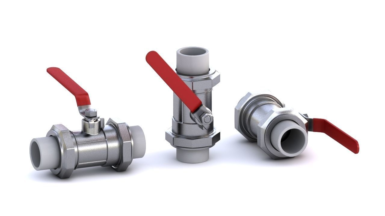 Ball Valve 3D model_5