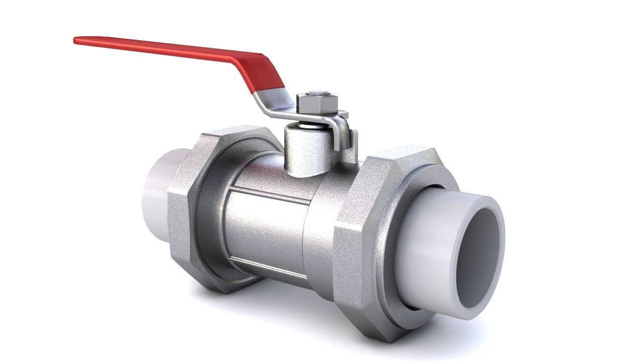 Ball Valve 3D model_1