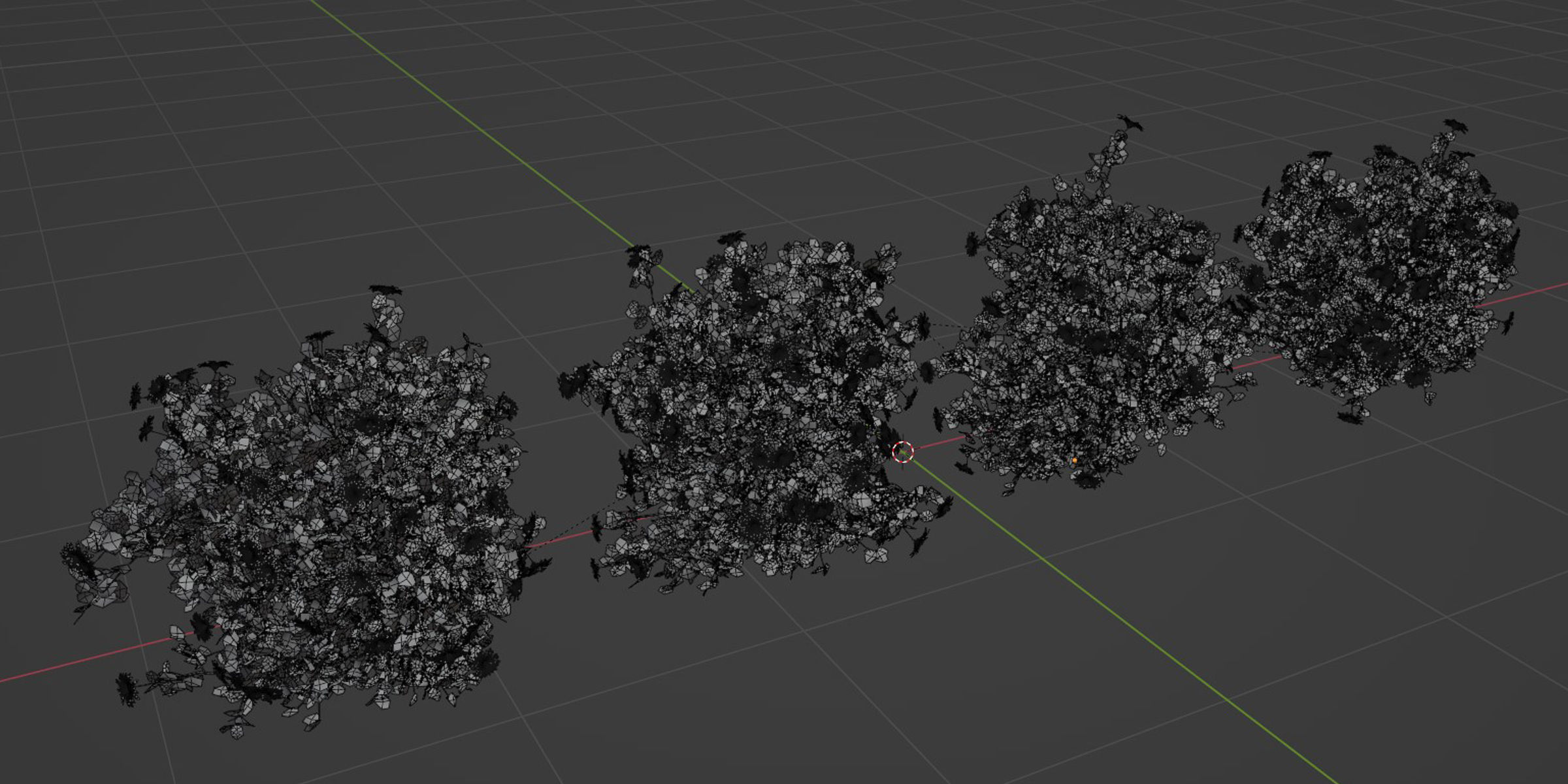 Flowering Bushes collection vol 108-Blender 3D model_6