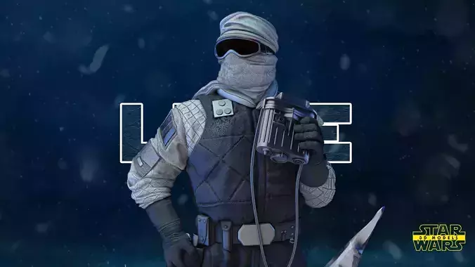 Luke Snowsuit Bust Tested for 3D printing