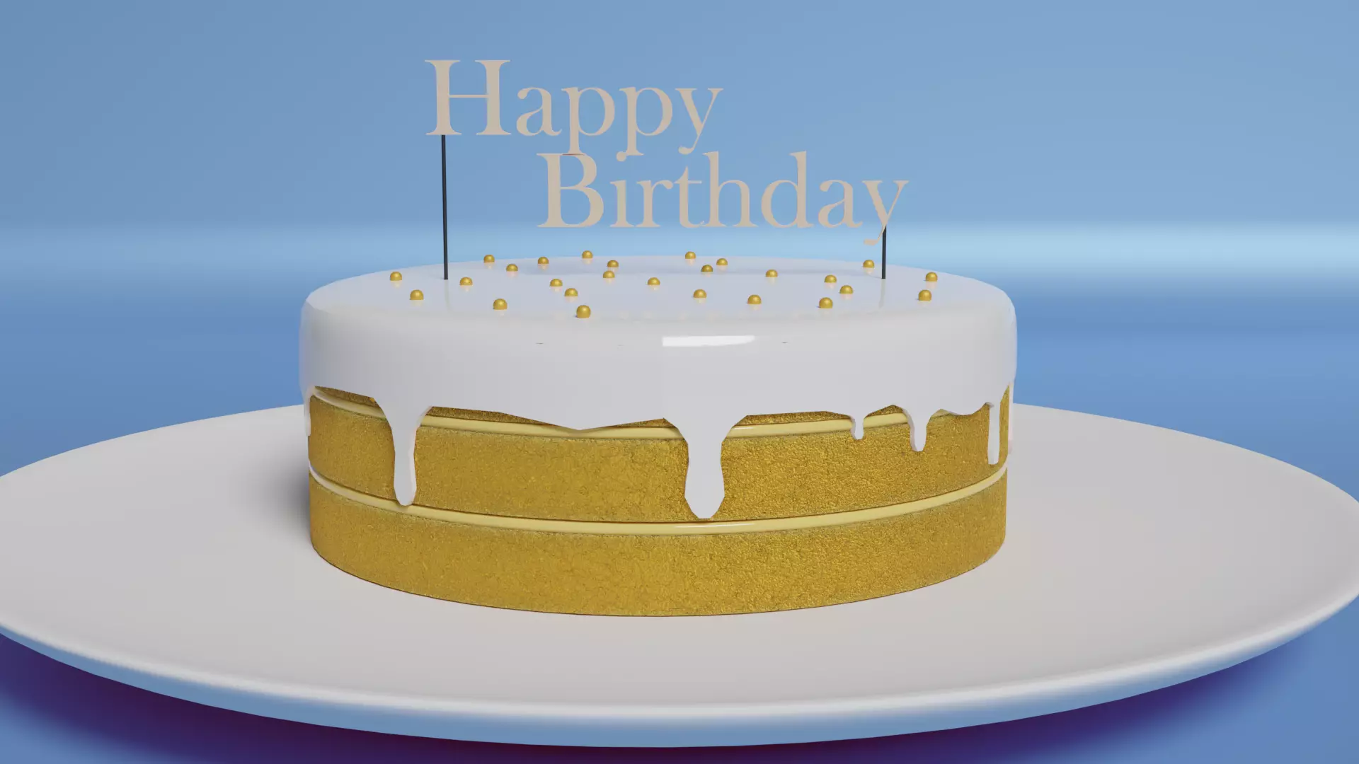 Lowpoly Cake Free low-poly 3D model