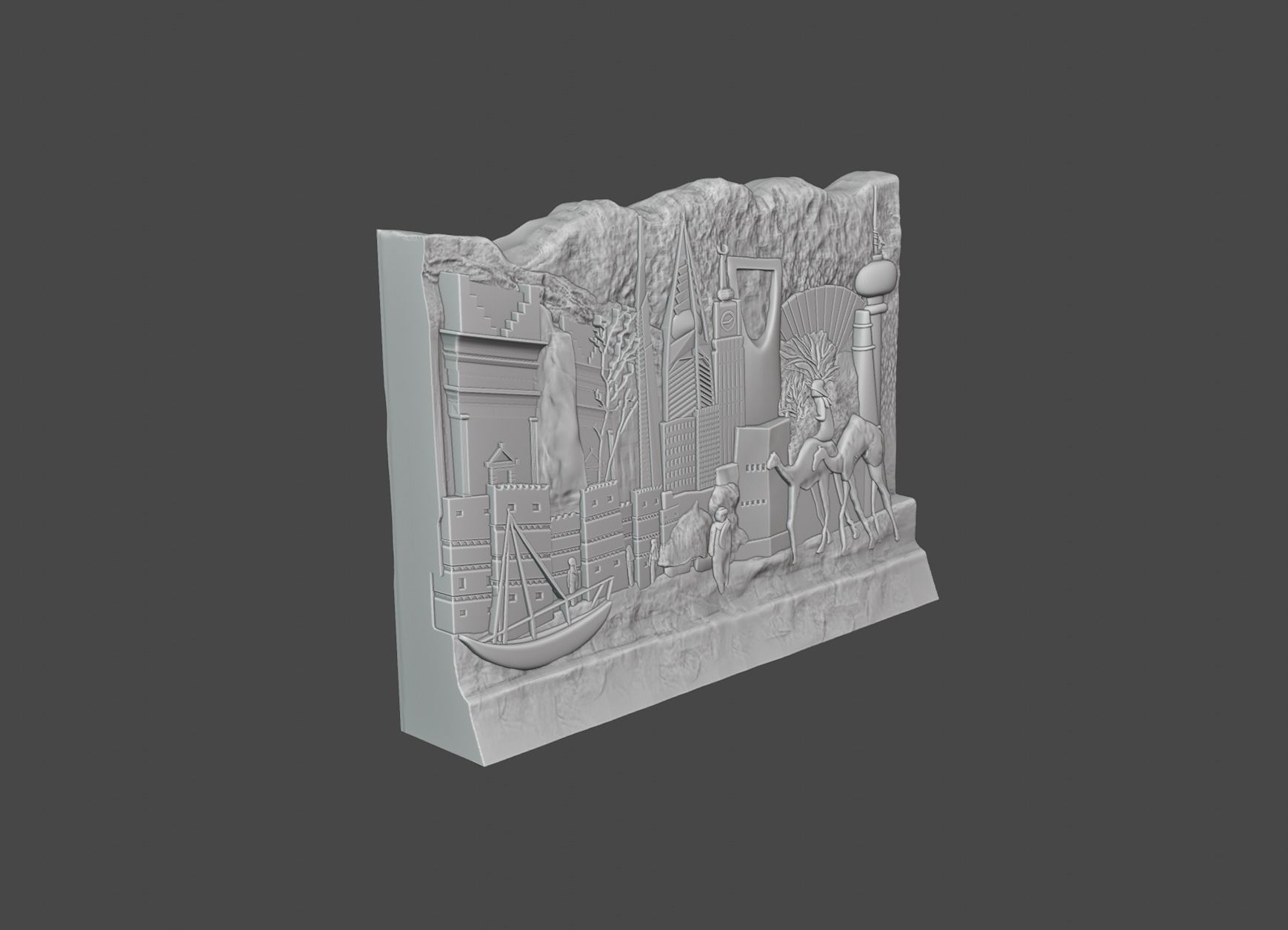 3D Saudi Arabia skyline souvenir 3D print model_1
