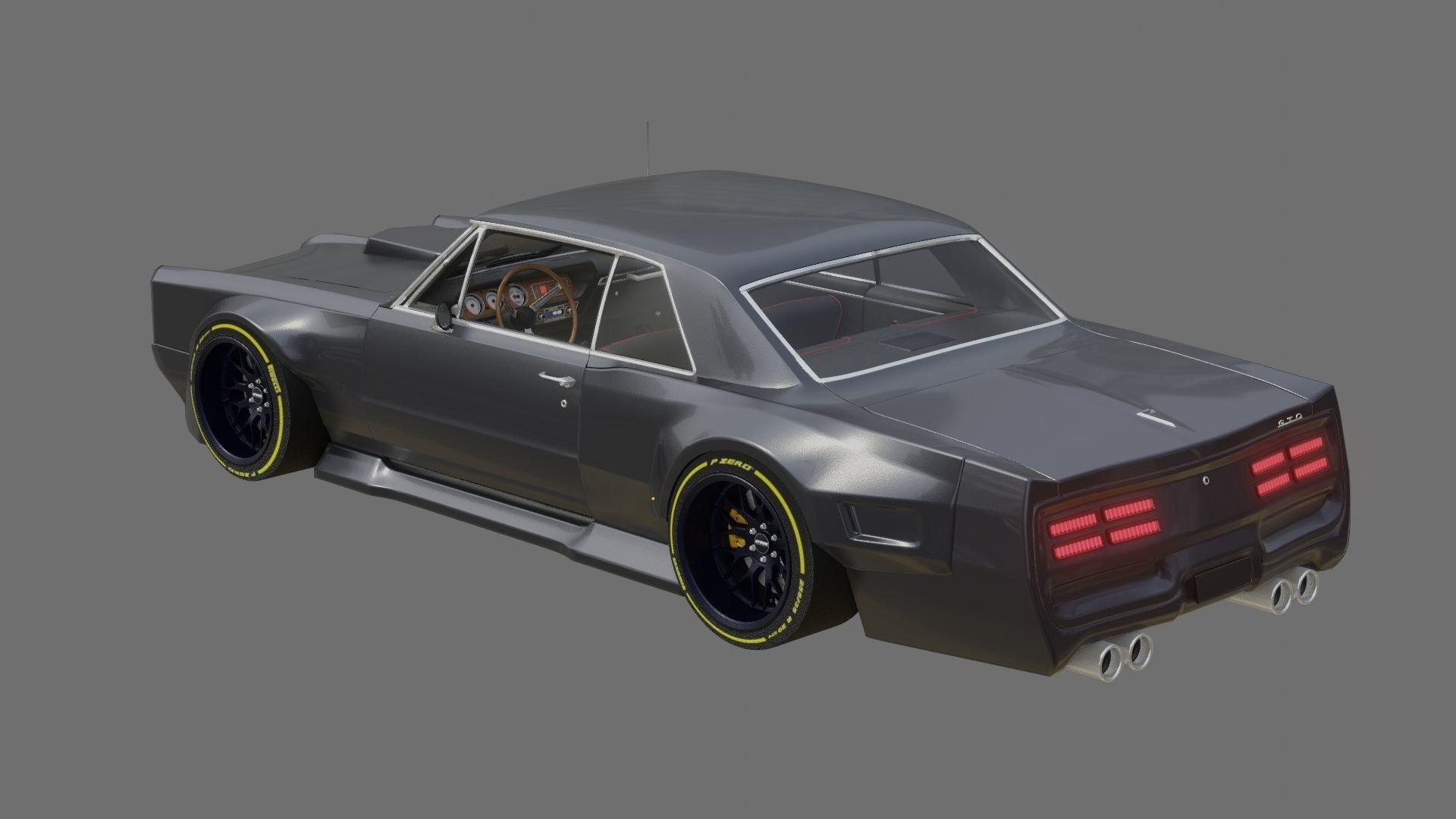 Pontiac GTO Custom Kit 3D model_1