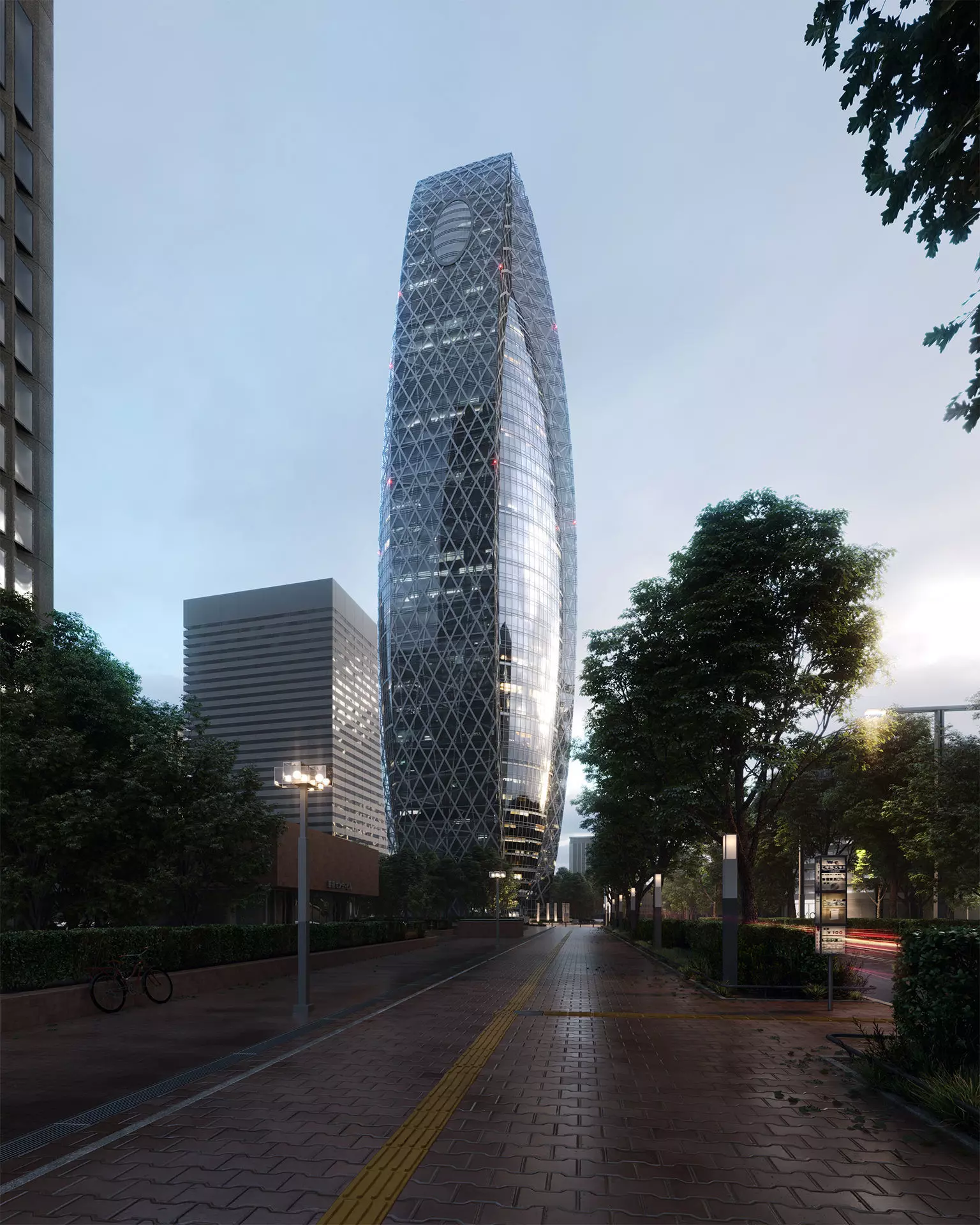 Mode Gakuen Cocoon Tower 3D model_0