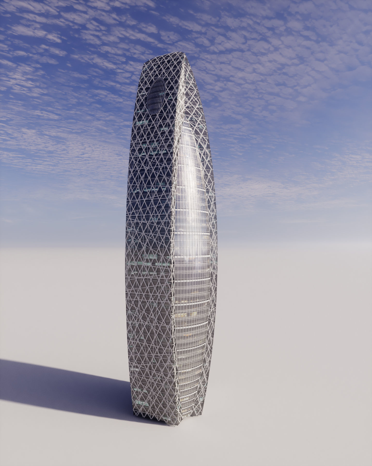 Mode Gakuen Cocoon Tower 3D model_1