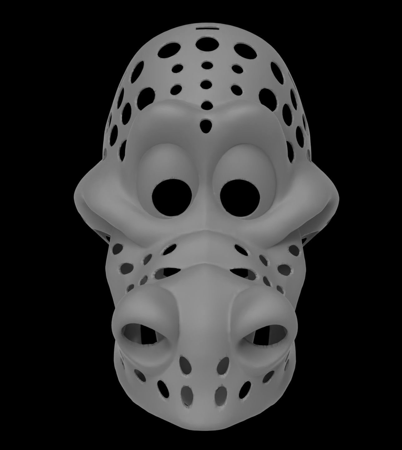 Toon Dragon Fursuit Head Base 3D print model_4