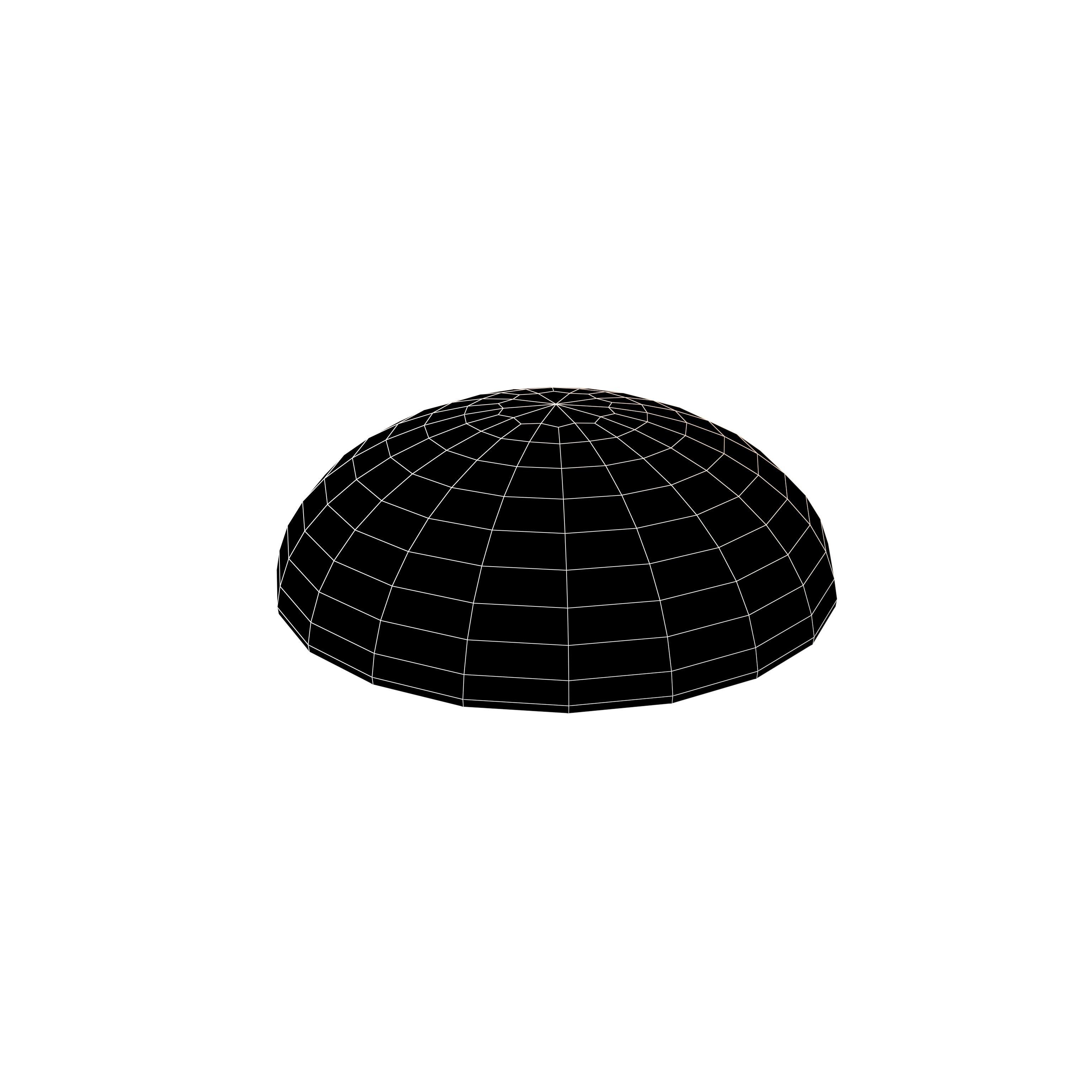 Kippah V1 001 Low-poly 3D model_6